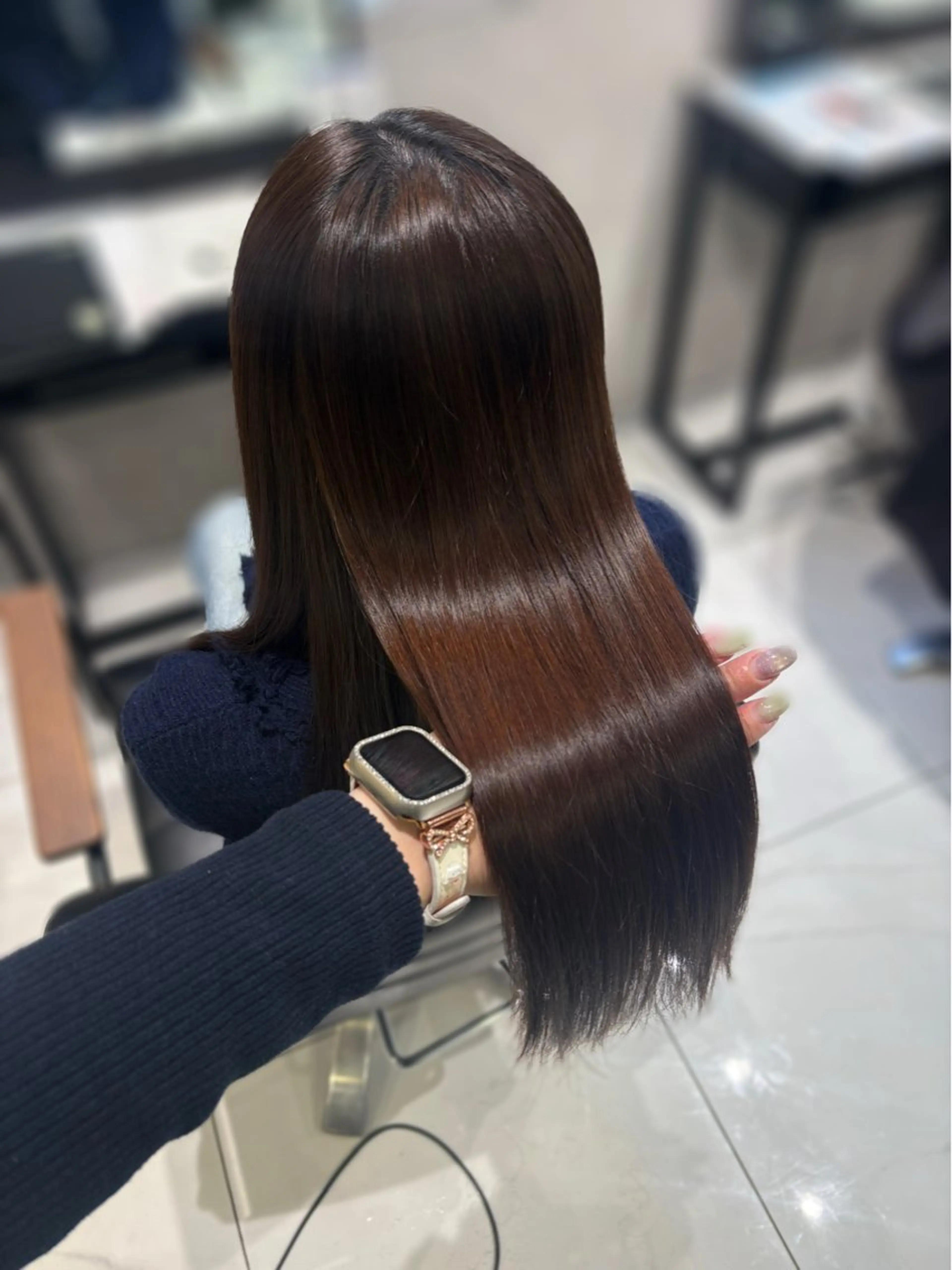 セミロング カット ヘアカラー トリートメント ﾊﾙｶ🌷ﾅﾁｭﾗﾙ 盛れ/韓国ヘアのヘアスタイル