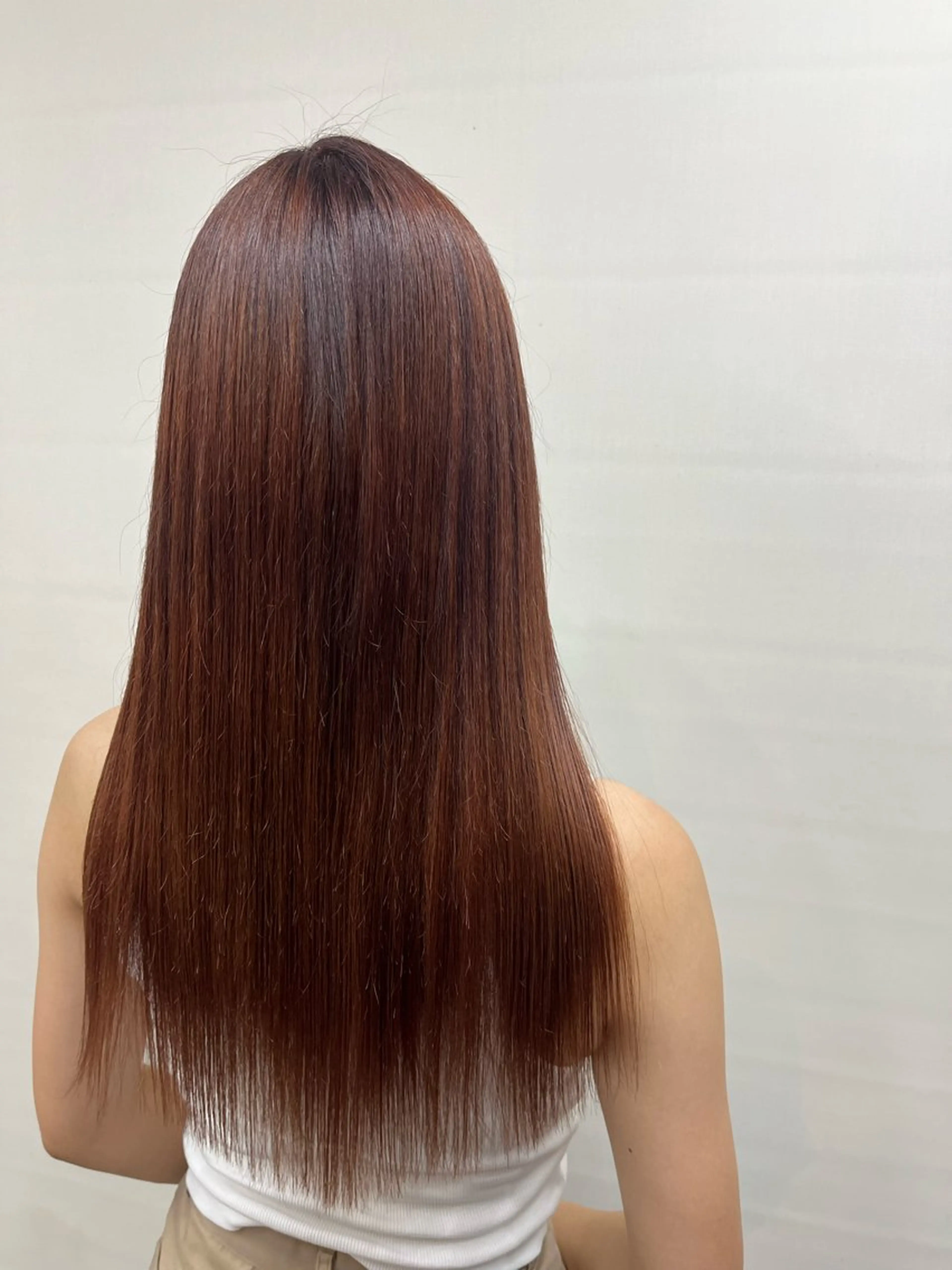 カラー ブラウンカラー ピンクカラー ヘアカラー 松井 咲樹のヘアスタイル
