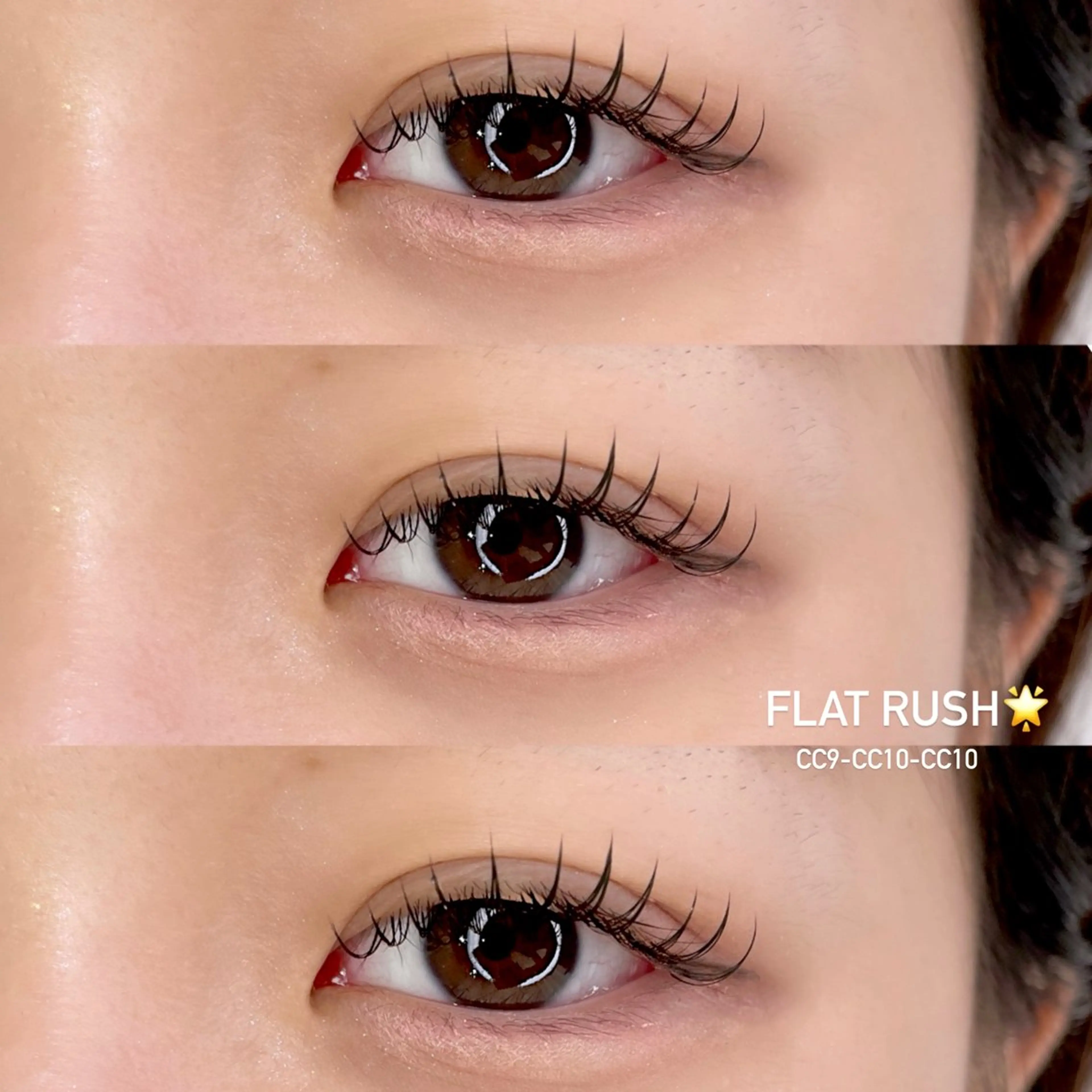 マツエク・マツパ 束感まつ毛 フラットラッシュ 韓国風マツエク マツパ/マツエク/ haruna🩰のマツエク・マツパデザイン