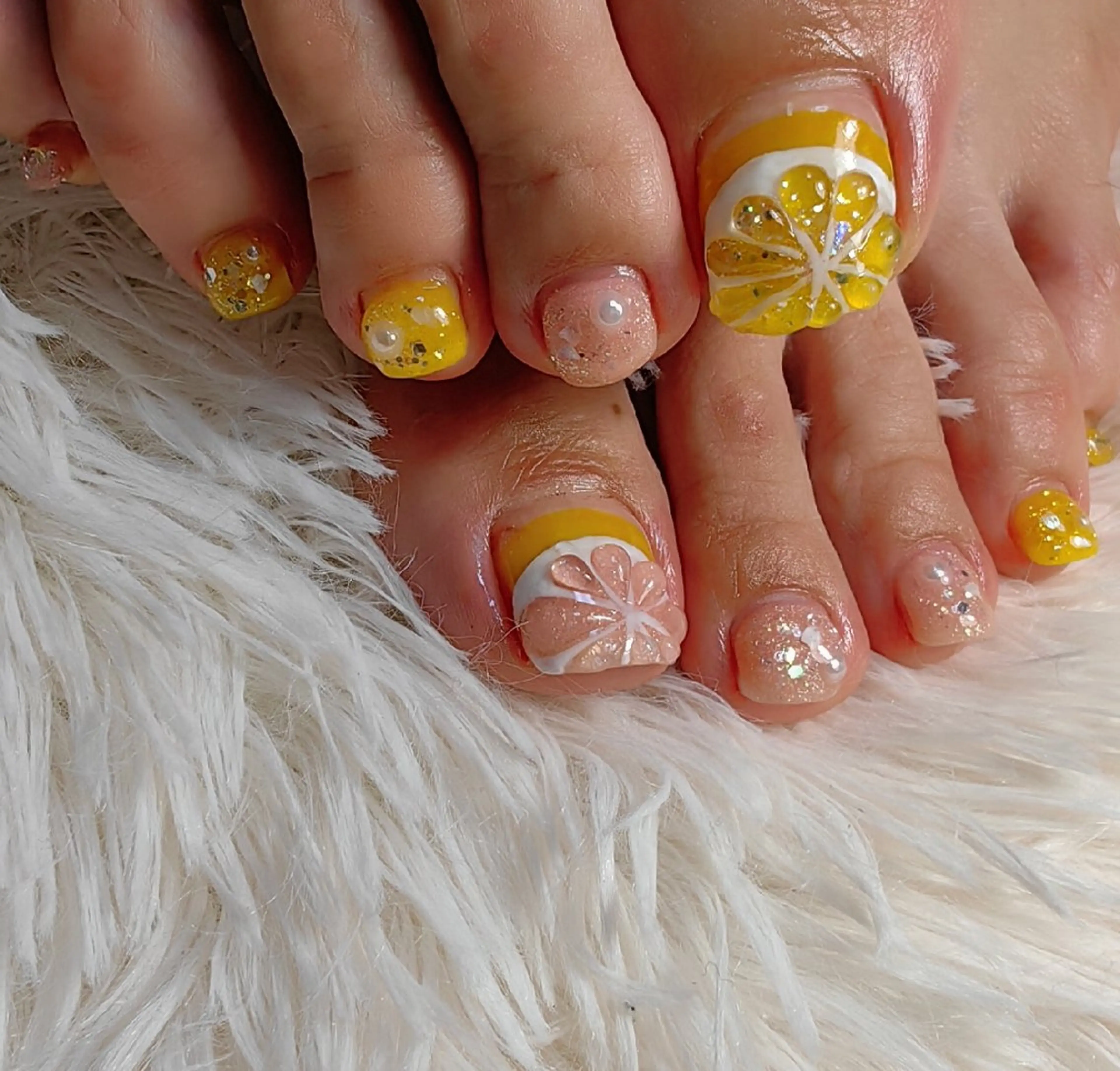 ネイル ピンク フットネイル reve あやののネイルデザイン