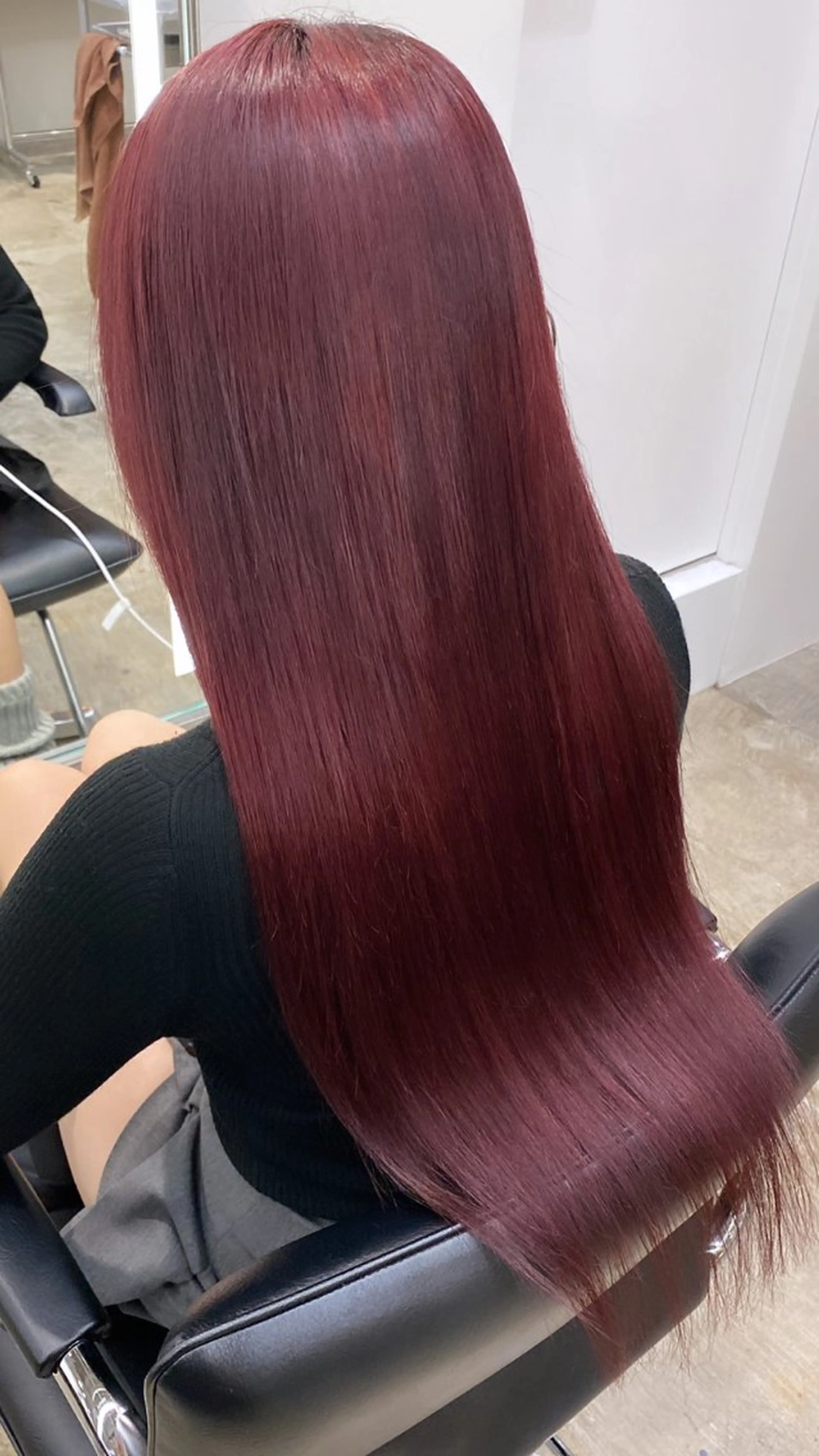 ロング カラー レッドカラー トリートメント ヘアカラー トリートメント grow所属・🧡YUKA🧡 渋谷/ﾌﾟﾙｴｸｽﾃのヘアスタイル