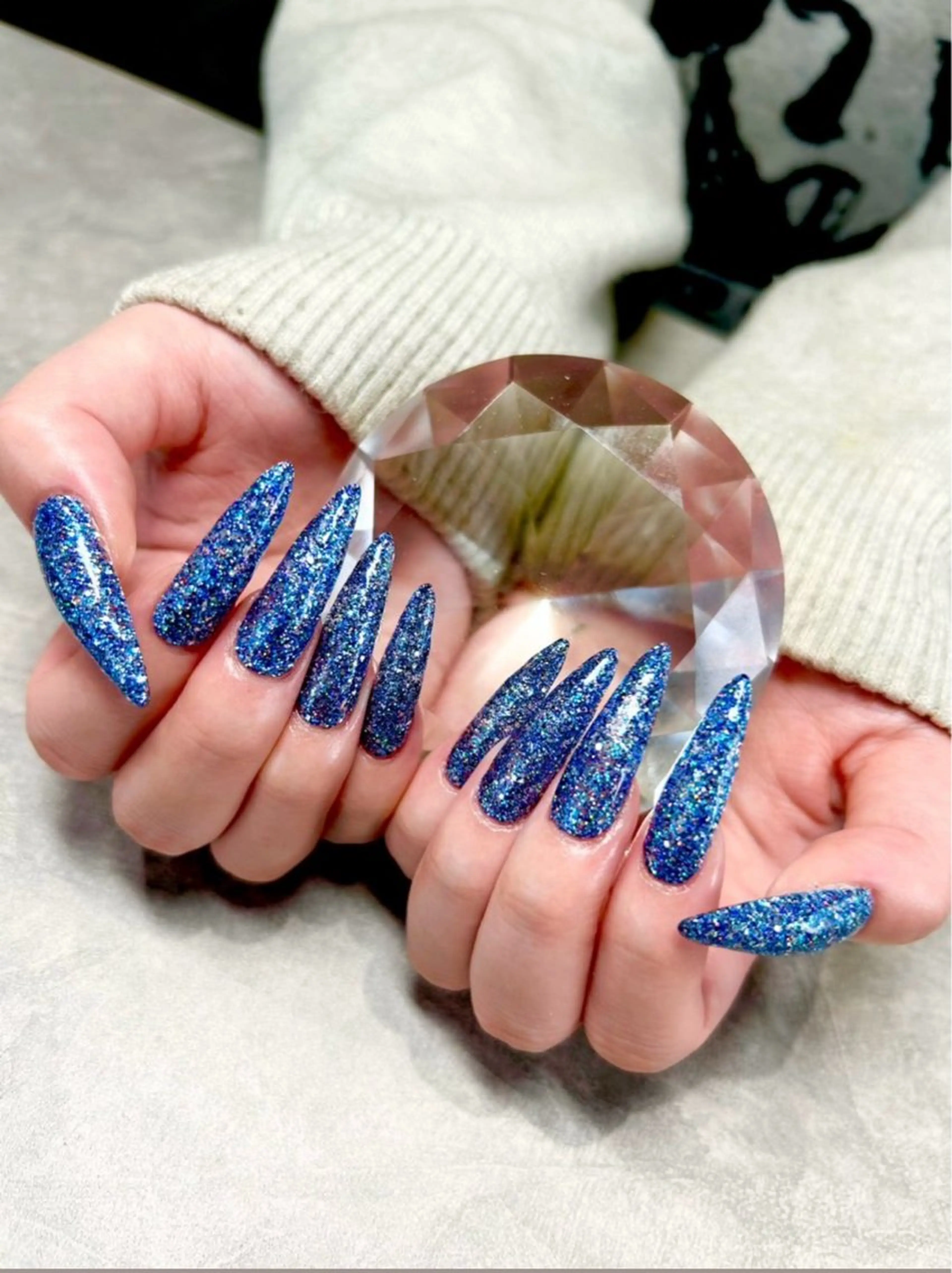 【オフ込み】スカルプ並みの強度✨長さ出しジェルチップアプレ　（ワンカラーorラメグラ）💅の写真