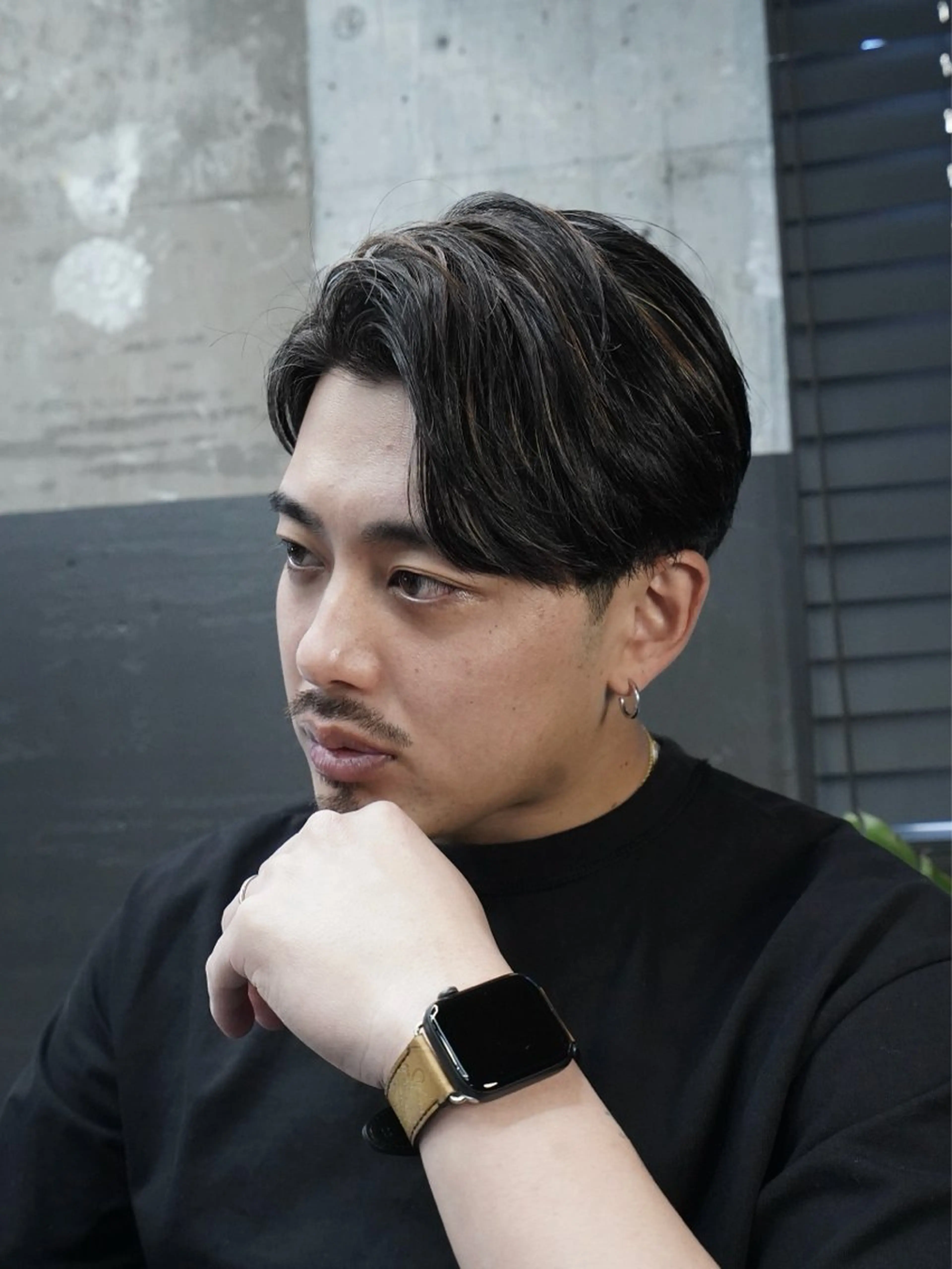 ミディアム 外国人風カラー Infinis所属・かずき 💈毛流れ💈のヘアスタイル