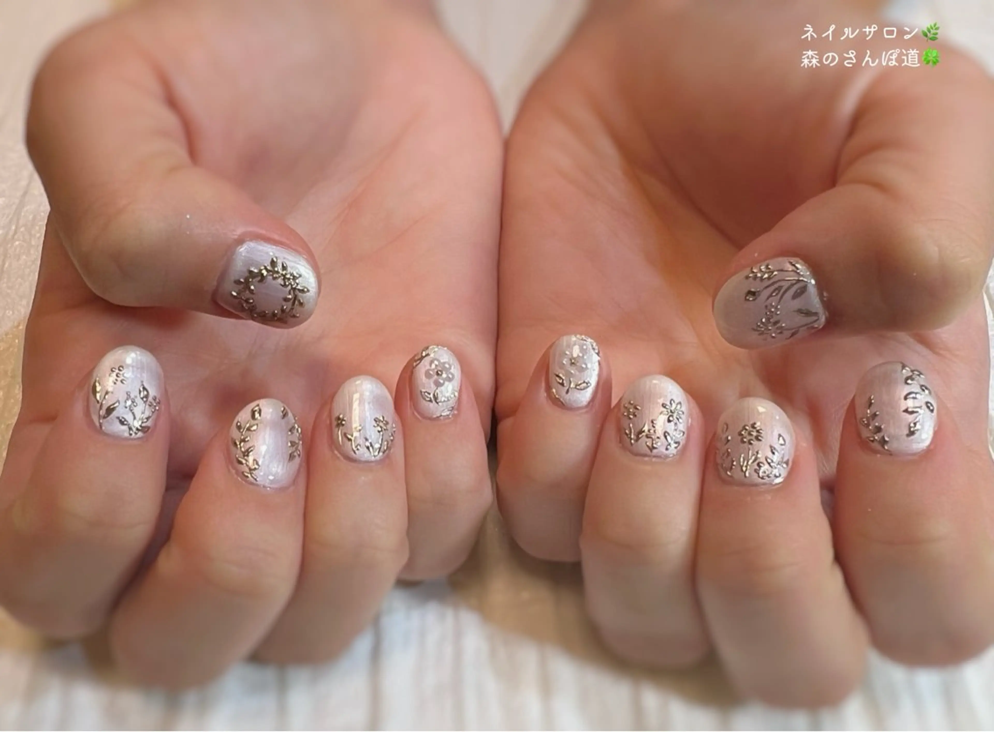 ネイル ハンドネイル 森のさんぽ道所属・ショートネイル 森のさんぽ道のネイルデザイン
