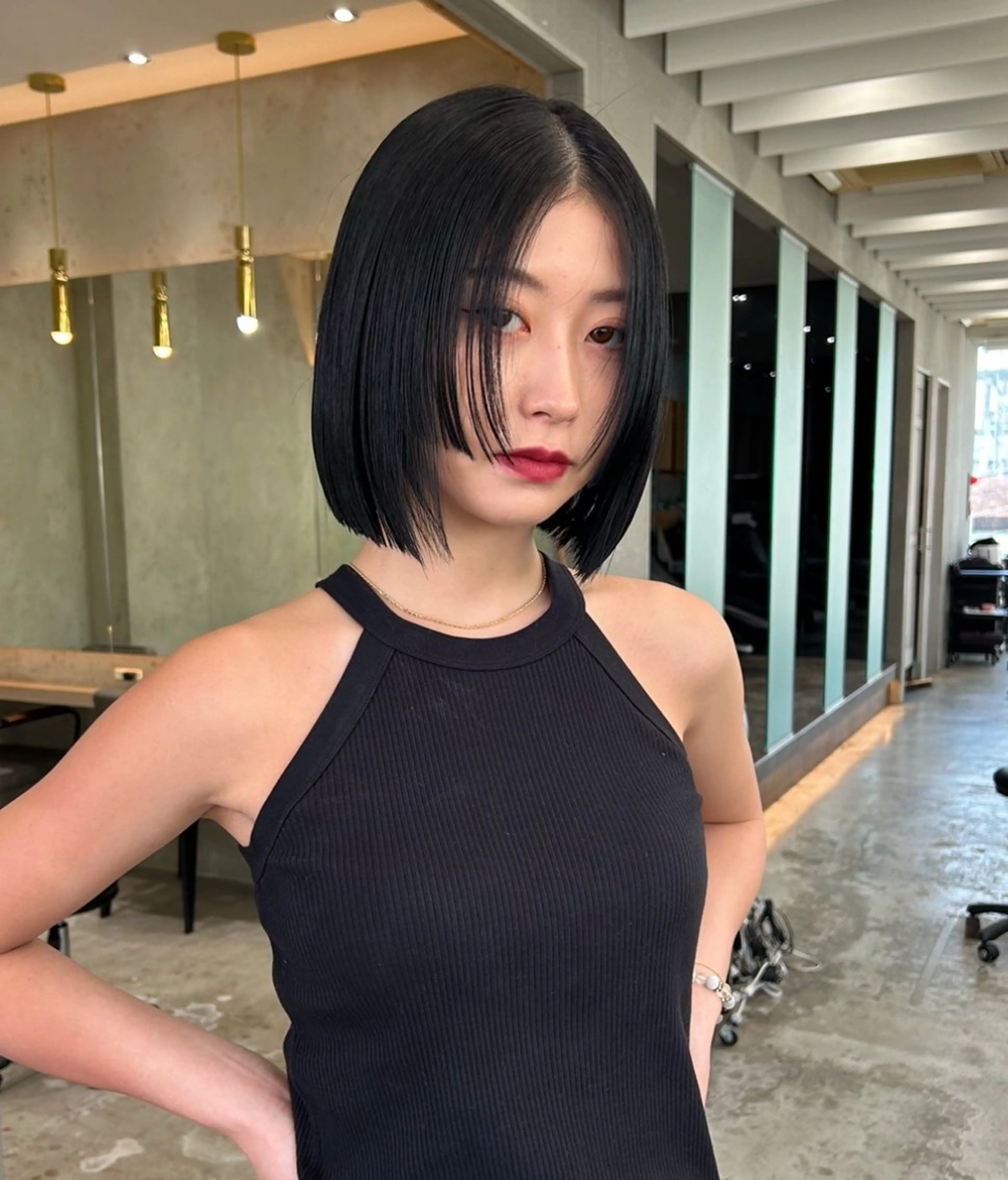 ショート 莉乃/縮毛矯正/髪質 改善/艶カラーのヘアスタイル