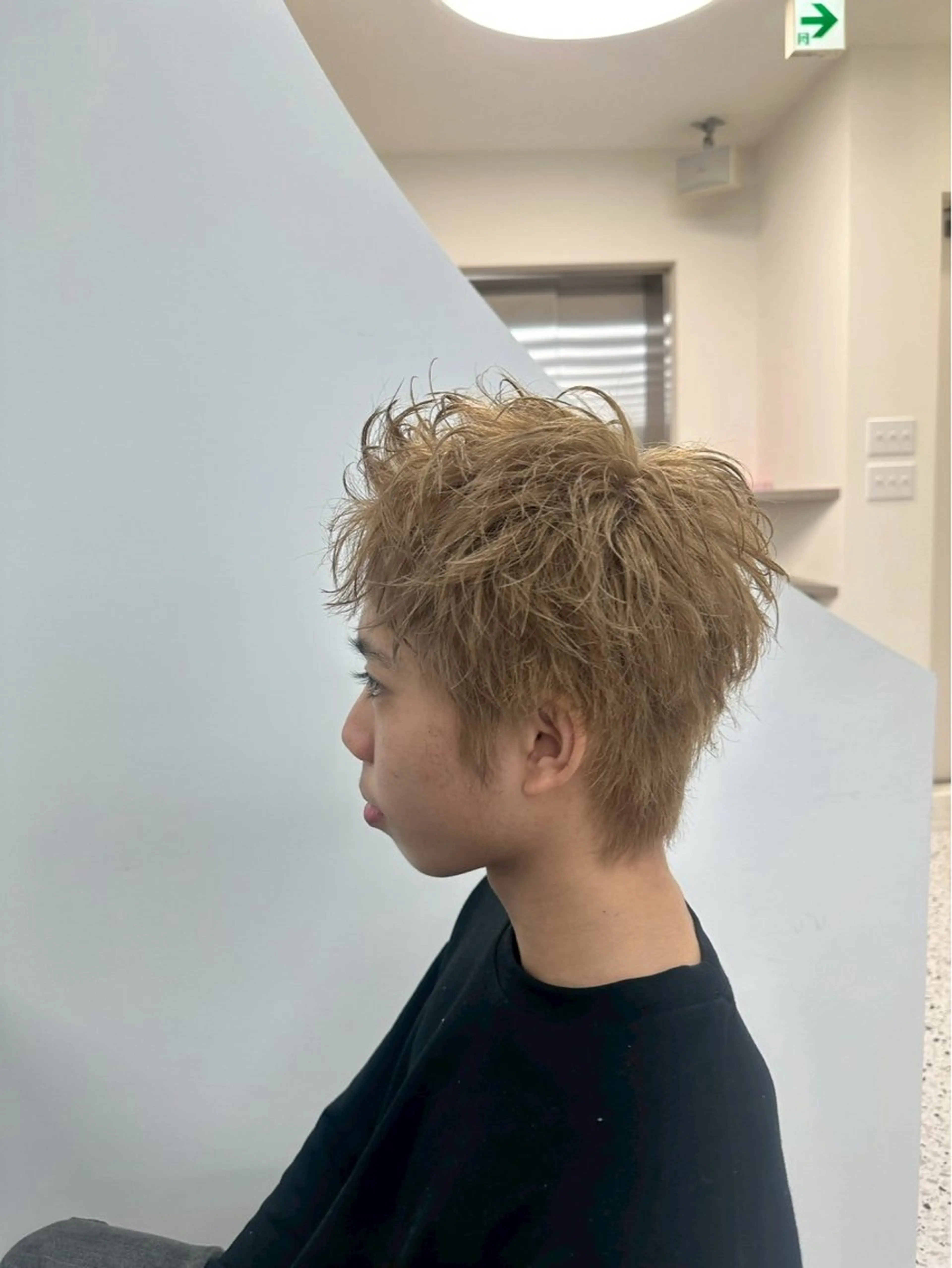 メンズ スパイキーショート メンズ専門/パーマ 特化/栄/北出瑞貴のヘアスタイル