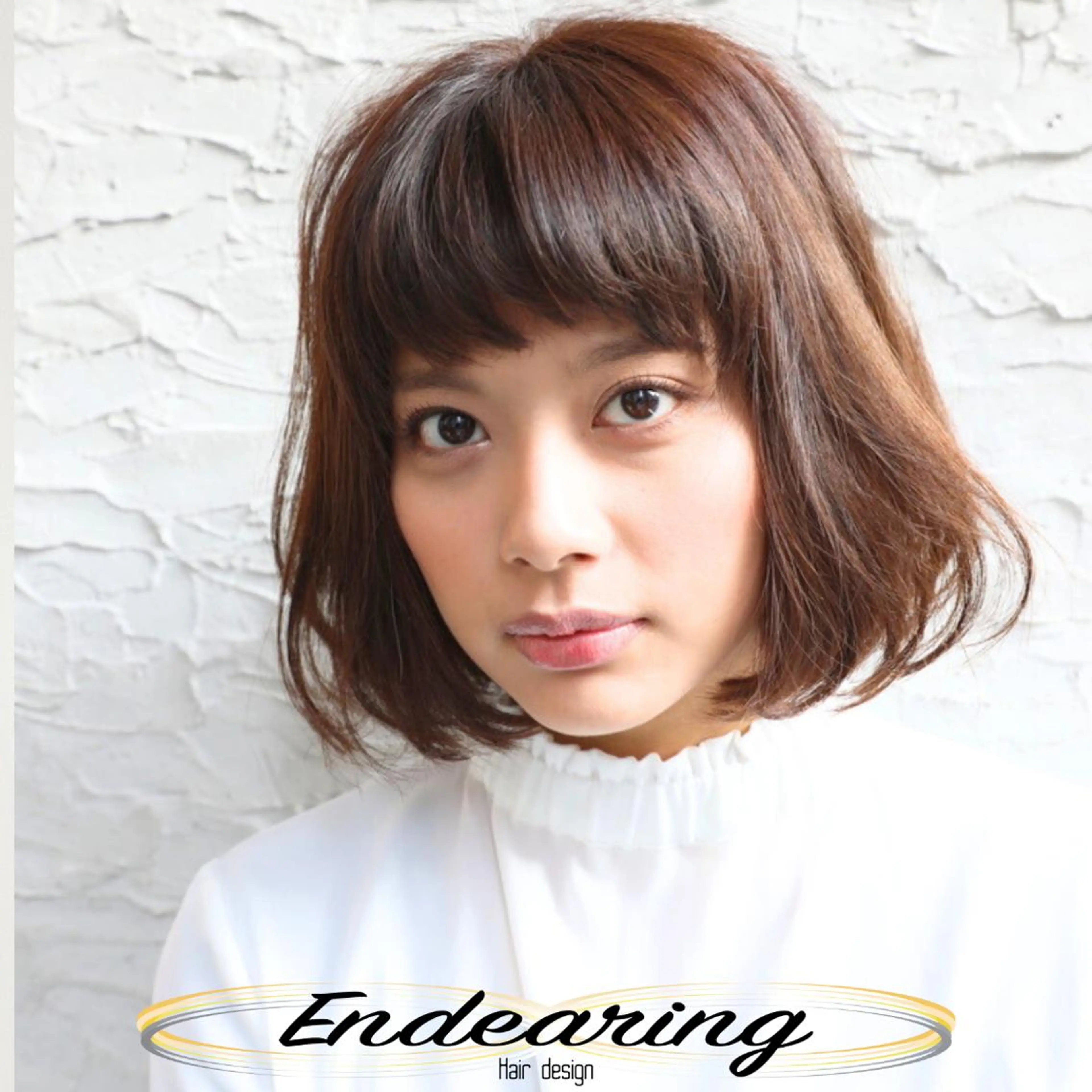 ミディアム ボブ 似合わせカット トリートメント カット ヘアカラー トリートメント Endearing 銀座/YOKOのヘアスタイル