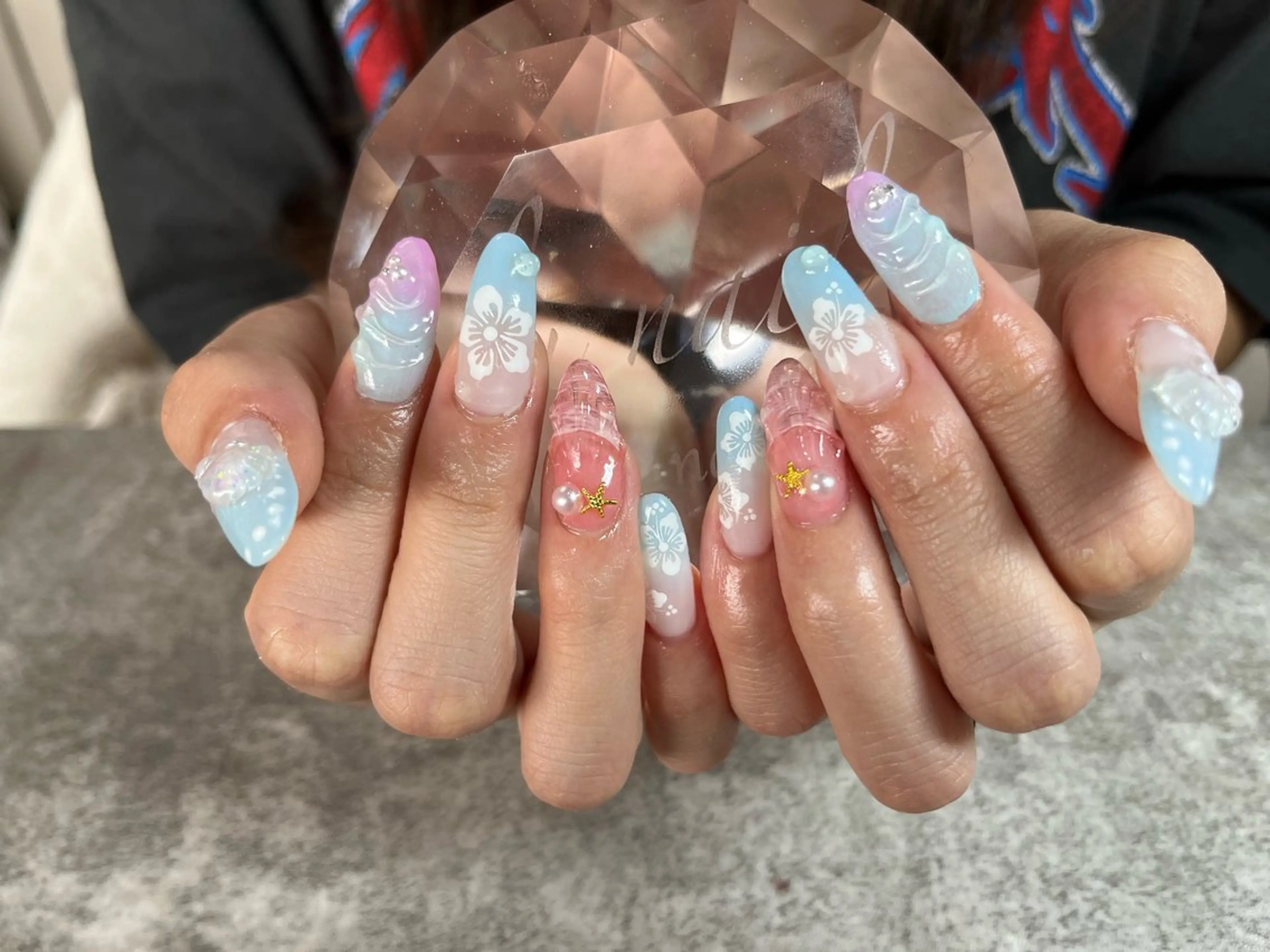 ネイル 長さ出し 持ち込み ネイルチップ 佐野 愛美のネイルデザイン