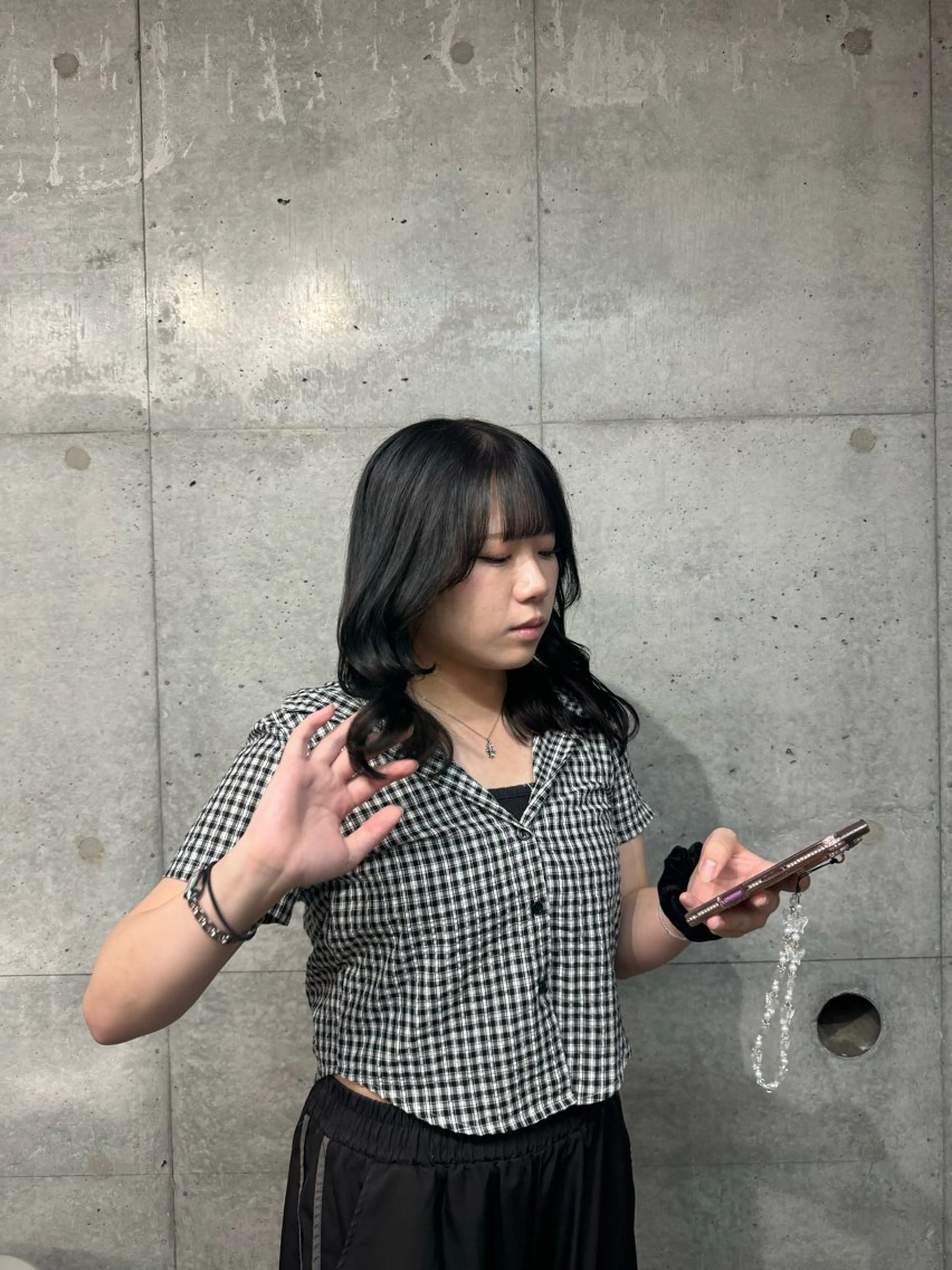 カラー 艶髪/ハイトーン モカのヘアスタイル