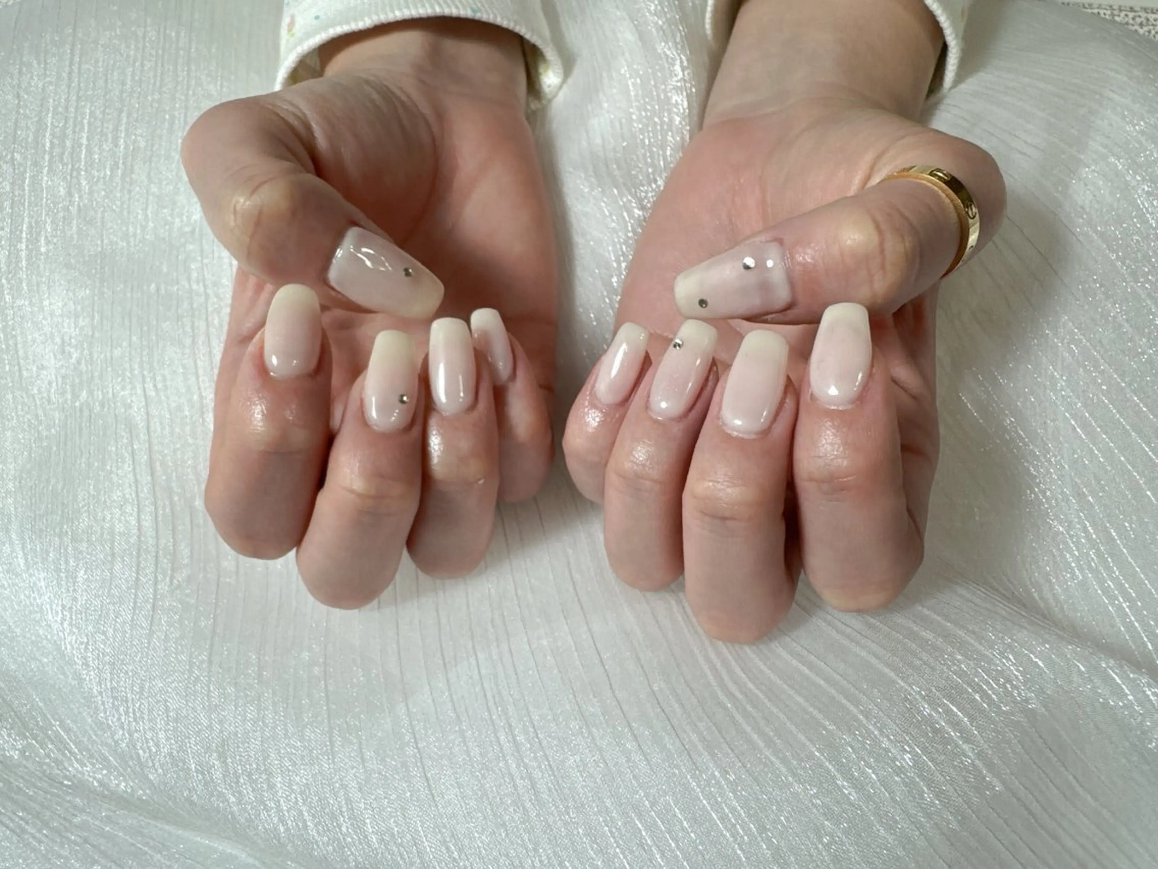 ネイル オーロラネイル フットネイル フレンチネイル ジェルネイル ハート ハンドネイル kikinail 溝の口のネイルデザイン