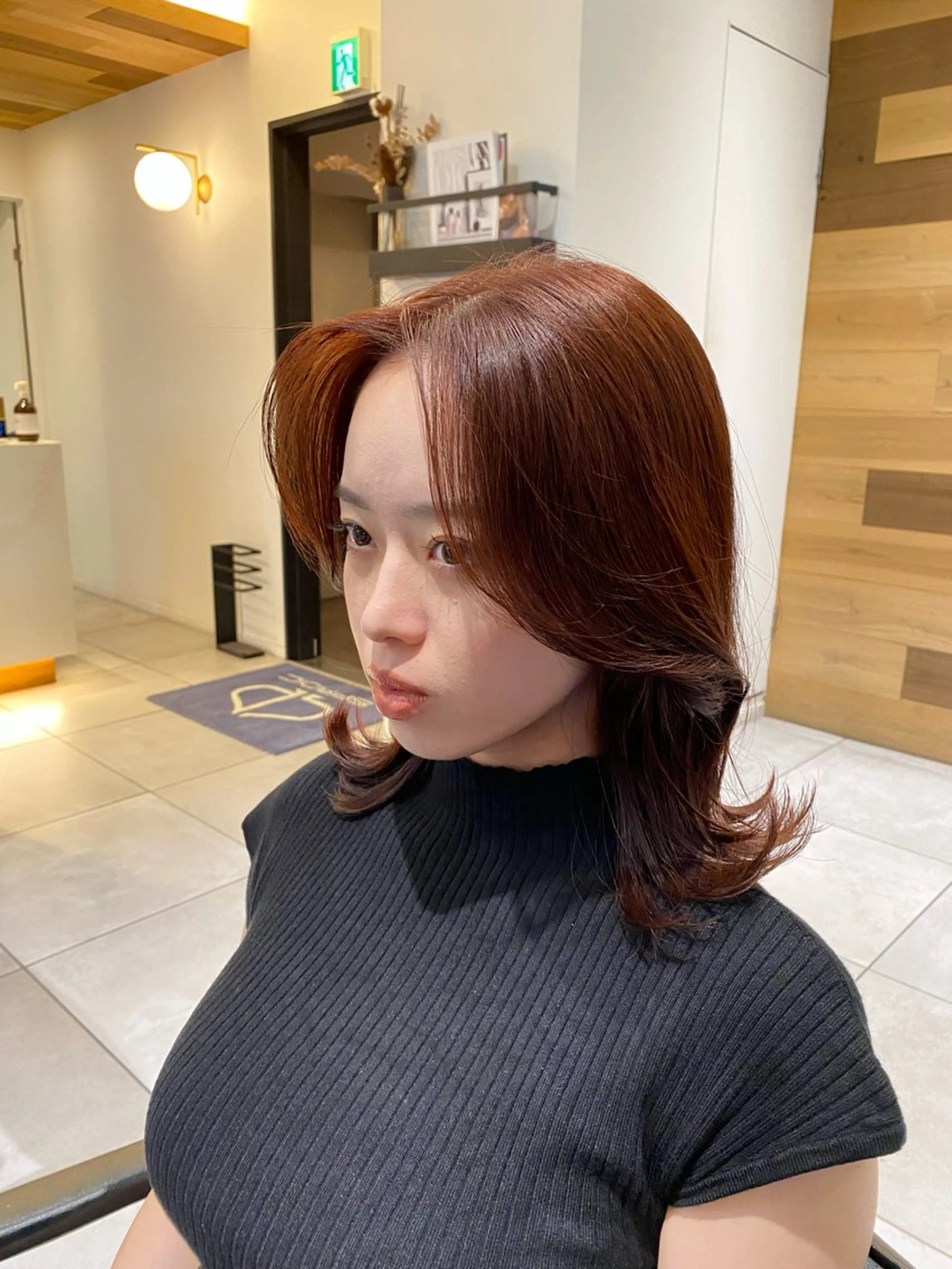 ミディアム カラー 梅田美容室 SPADICユヅキ♠のヘアスタイル