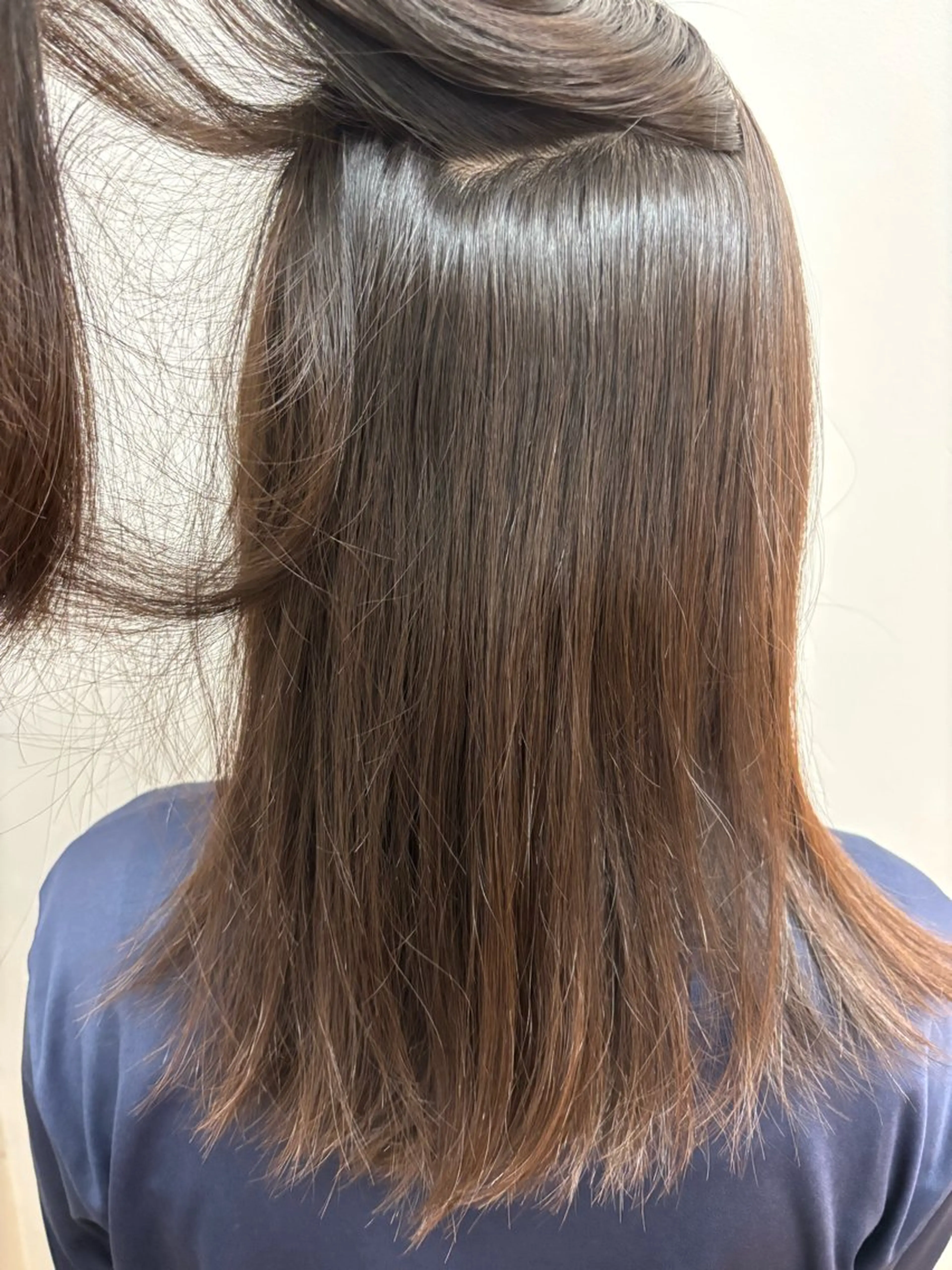 セミロング カット 縮毛矯正 みぞぐち じゅりのヘアスタイル