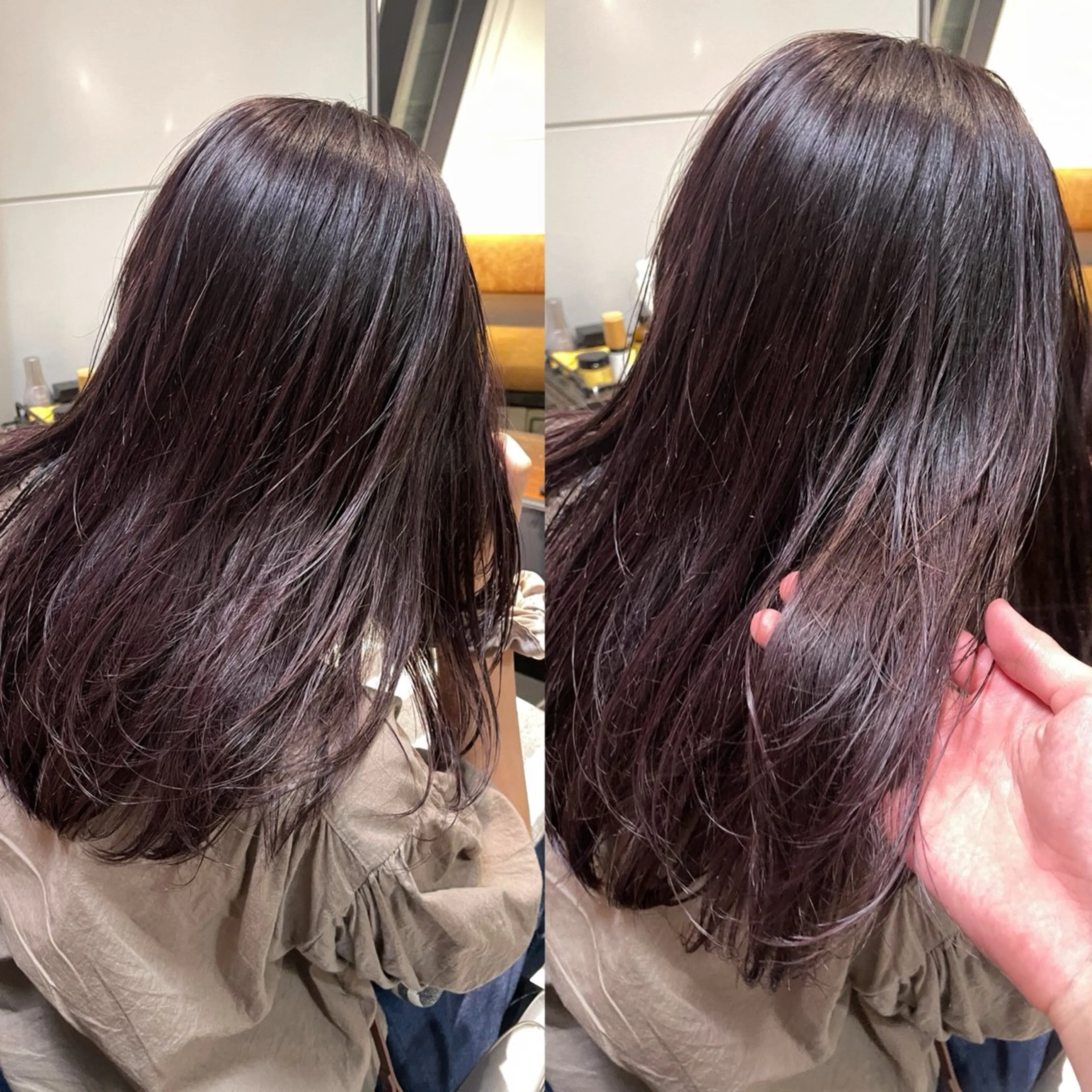 ロング カラー 佐野 えり奈のヘアスタイル