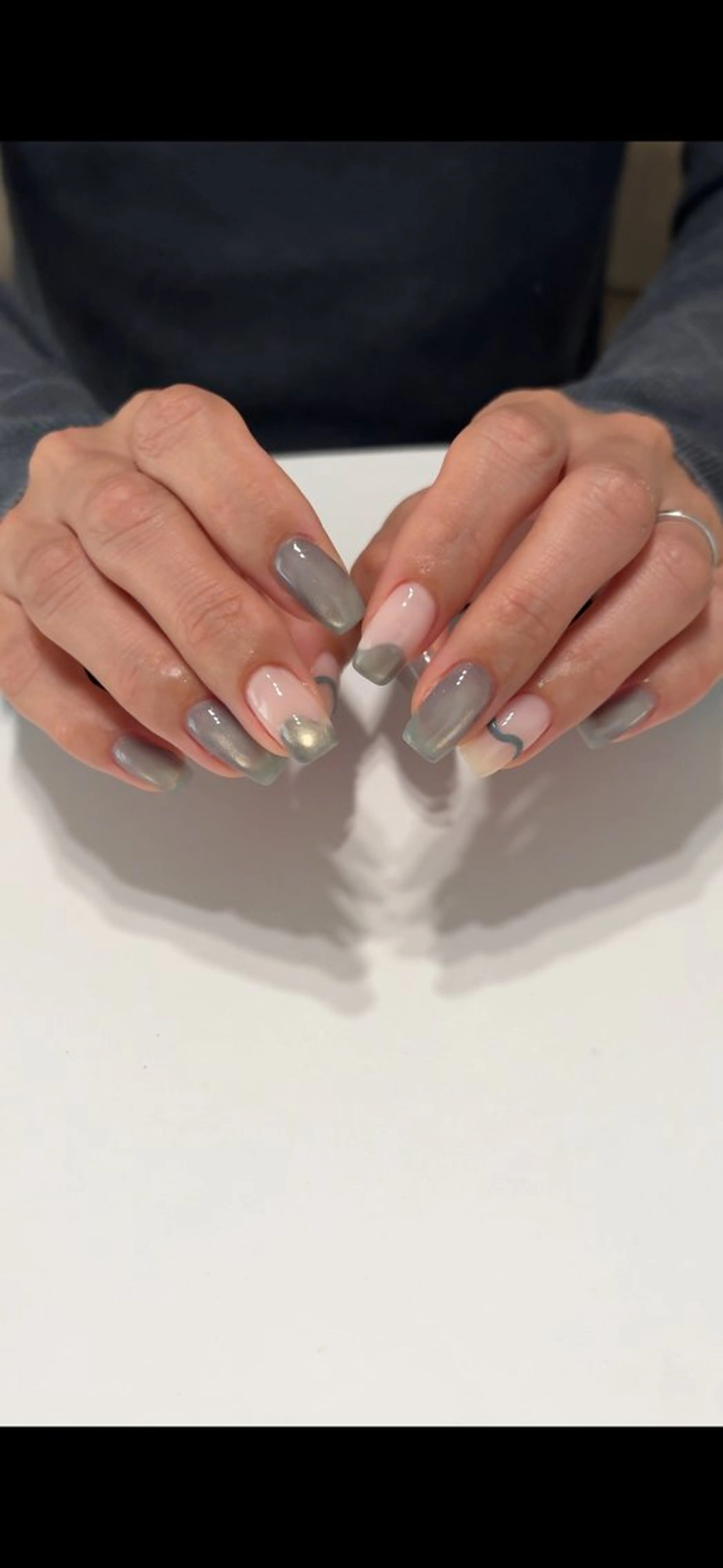 ネイル ぷっくりネイル ハンドネイル nail salon Cyaanのネイルデザイン
