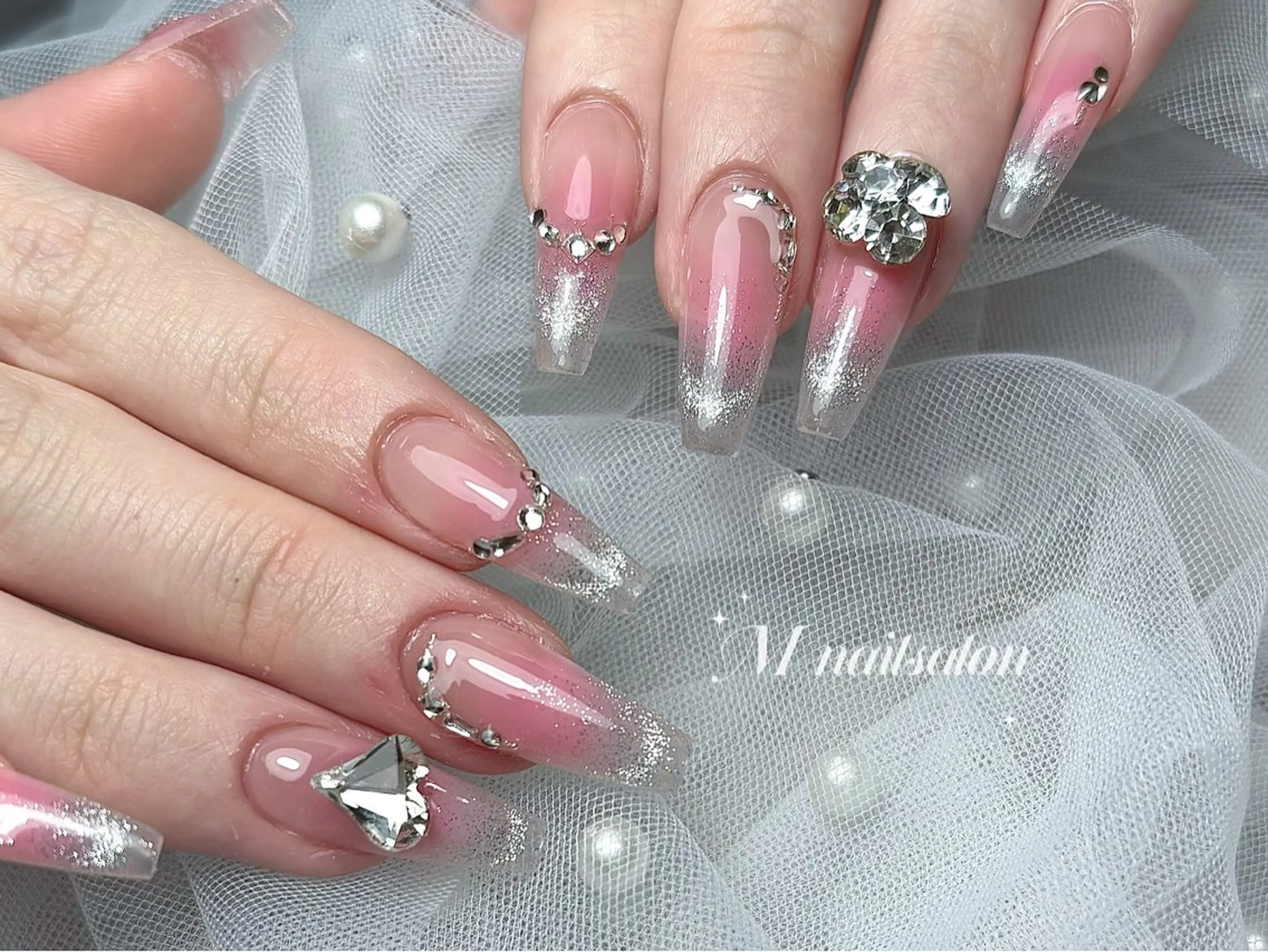 ネイル ハンドネイル M🌷nail 長さだし専門店のネイルデザイン