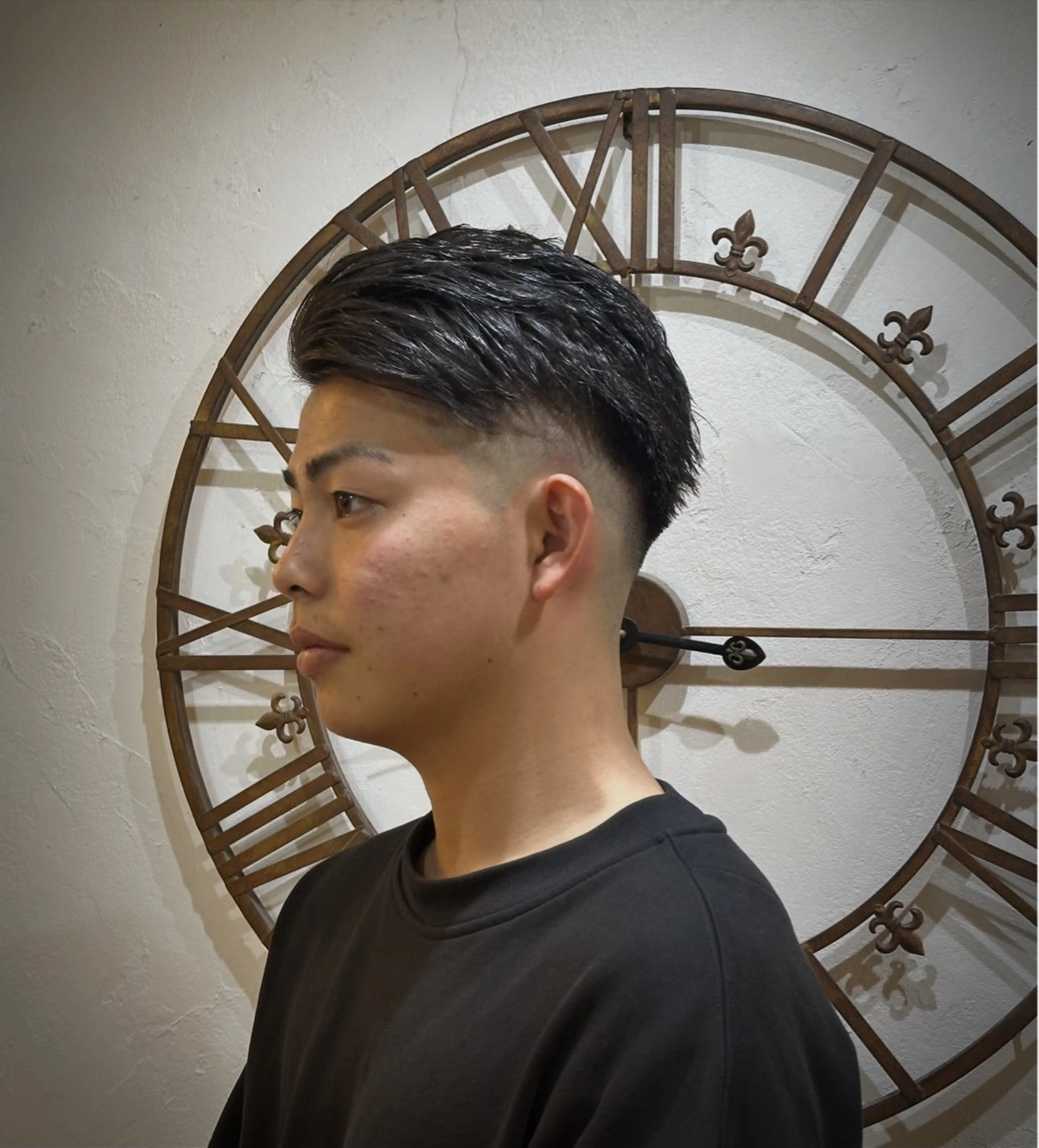 ショート カラー メンズ フェードカット カット ヘアカラー スパイキー/ ピンパーマ/緑川雄也のヘアスタイル