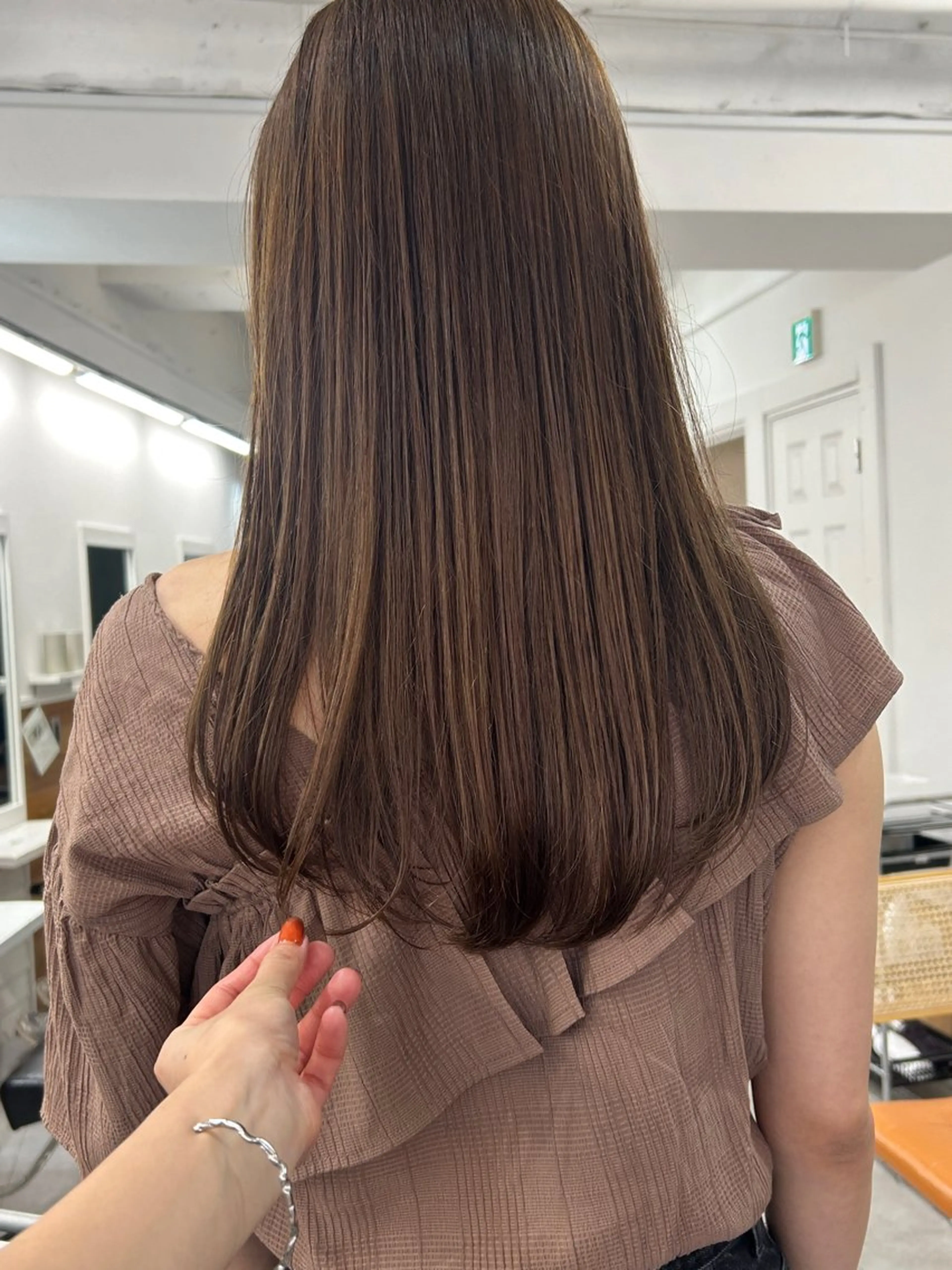 ロング カラー レイヤーボブ/ 艶カラー/サナ🌼のヘアスタイル