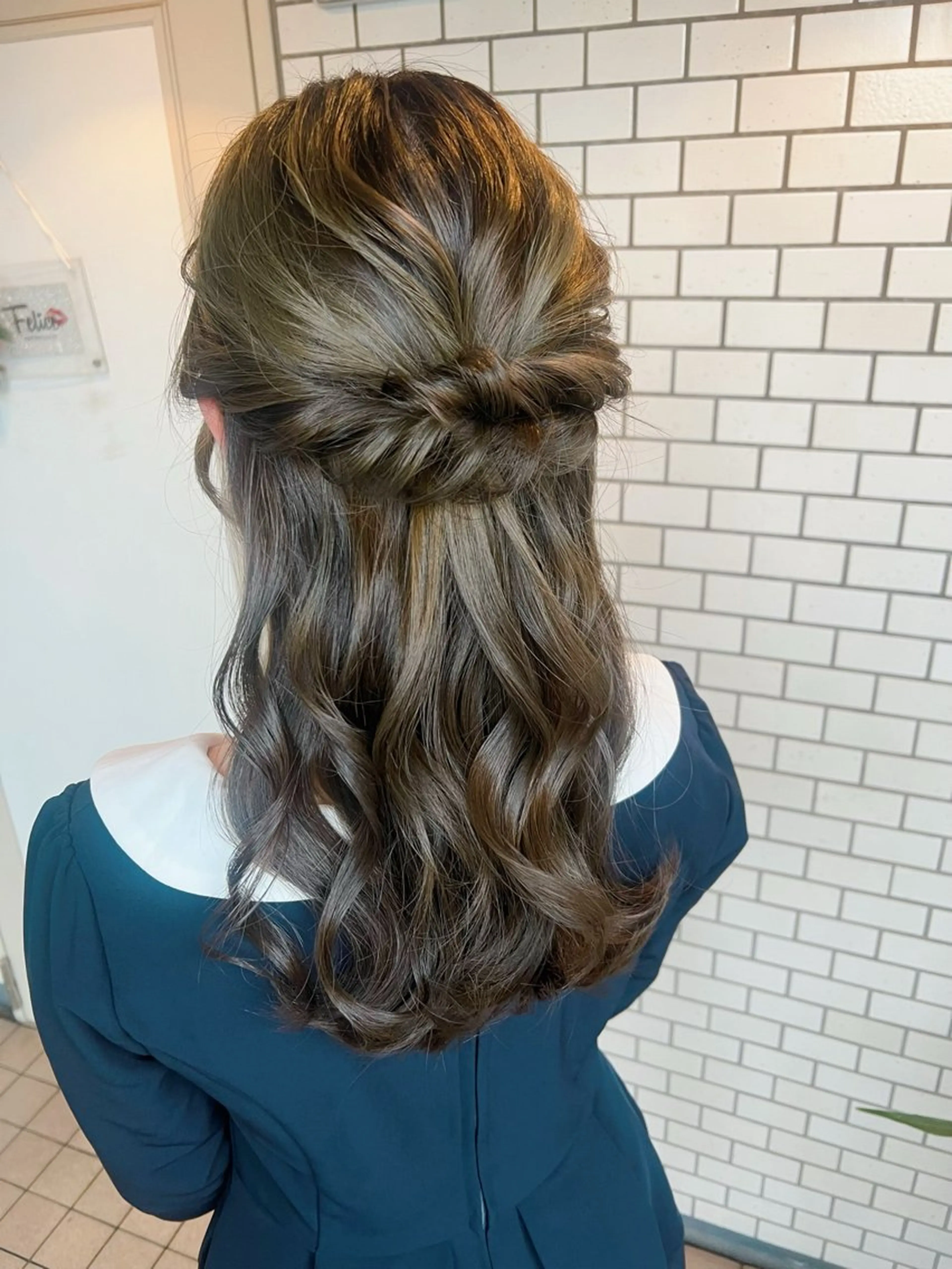 ヘアアレンジ ハーフアップ ヘアセット 大人可愛いヘアメイク 💋🧚‍♀️しずかのヘアスタイル