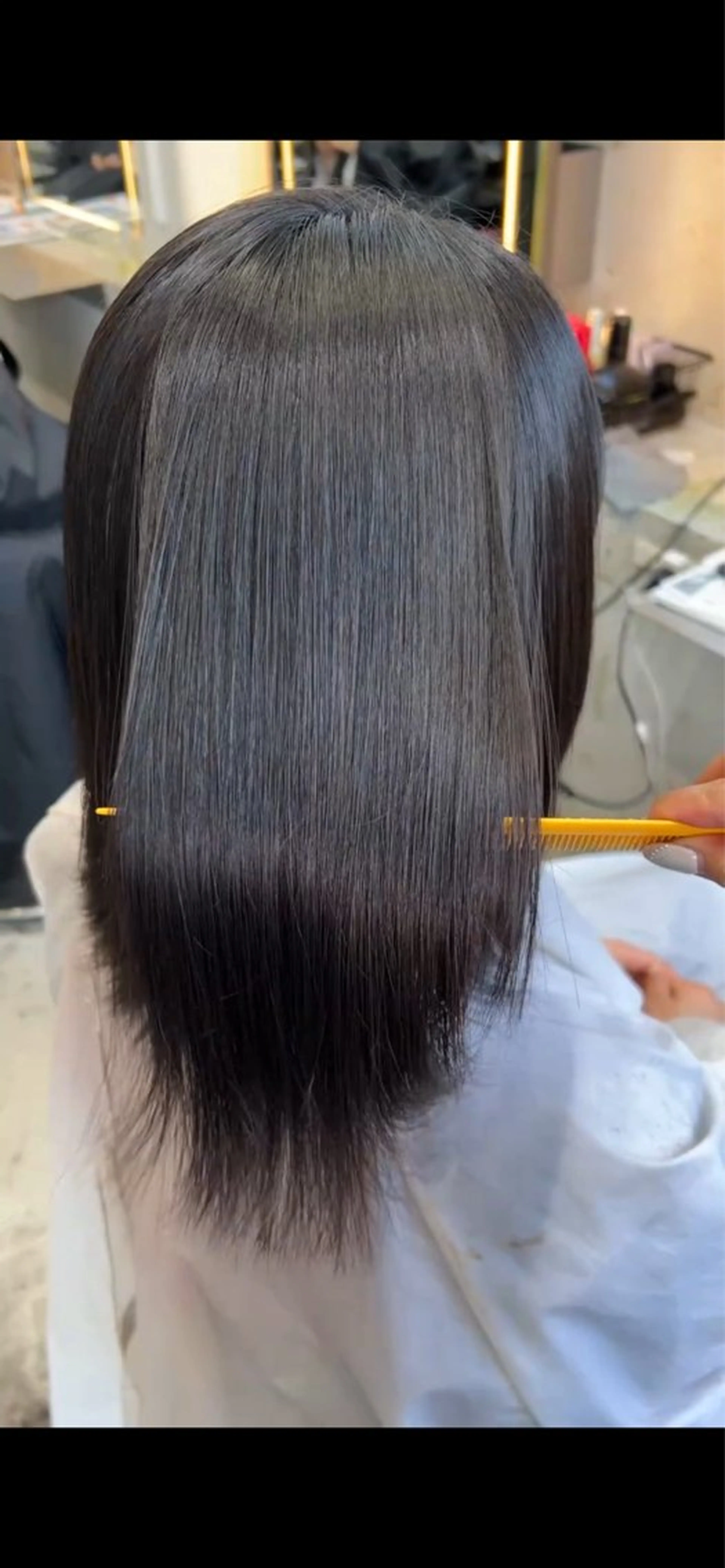 ミディアム カット 縮毛矯正 トリートメント 髪質改善/ボブ/ レイヤー❣️yuiのヘアスタイル