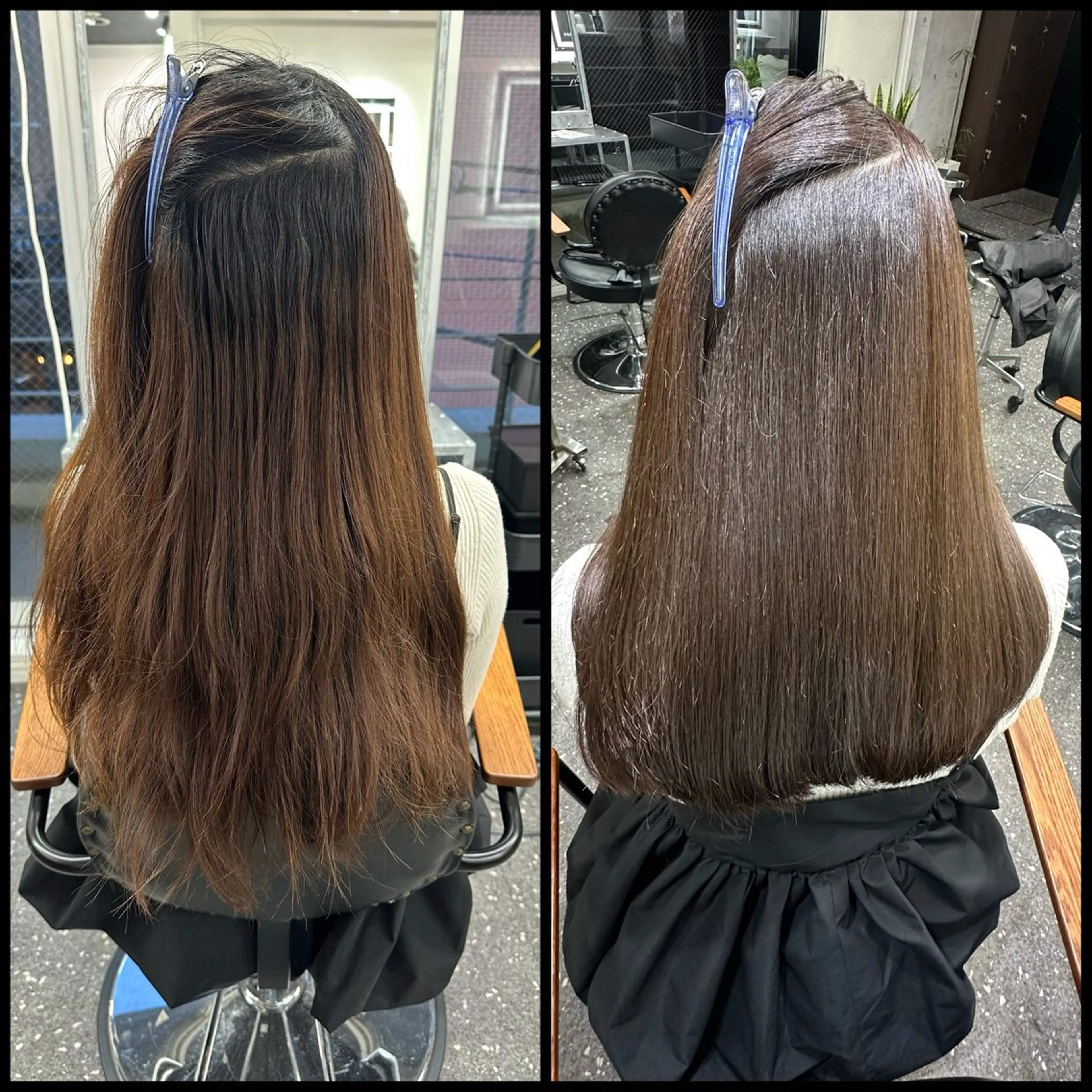 ロング カラー パーマ カット ヘアカラー 縮毛矯正 トリートメント 髪質改善⭐️縮毛矯正 中野⭐️Rinaのヘアスタイル