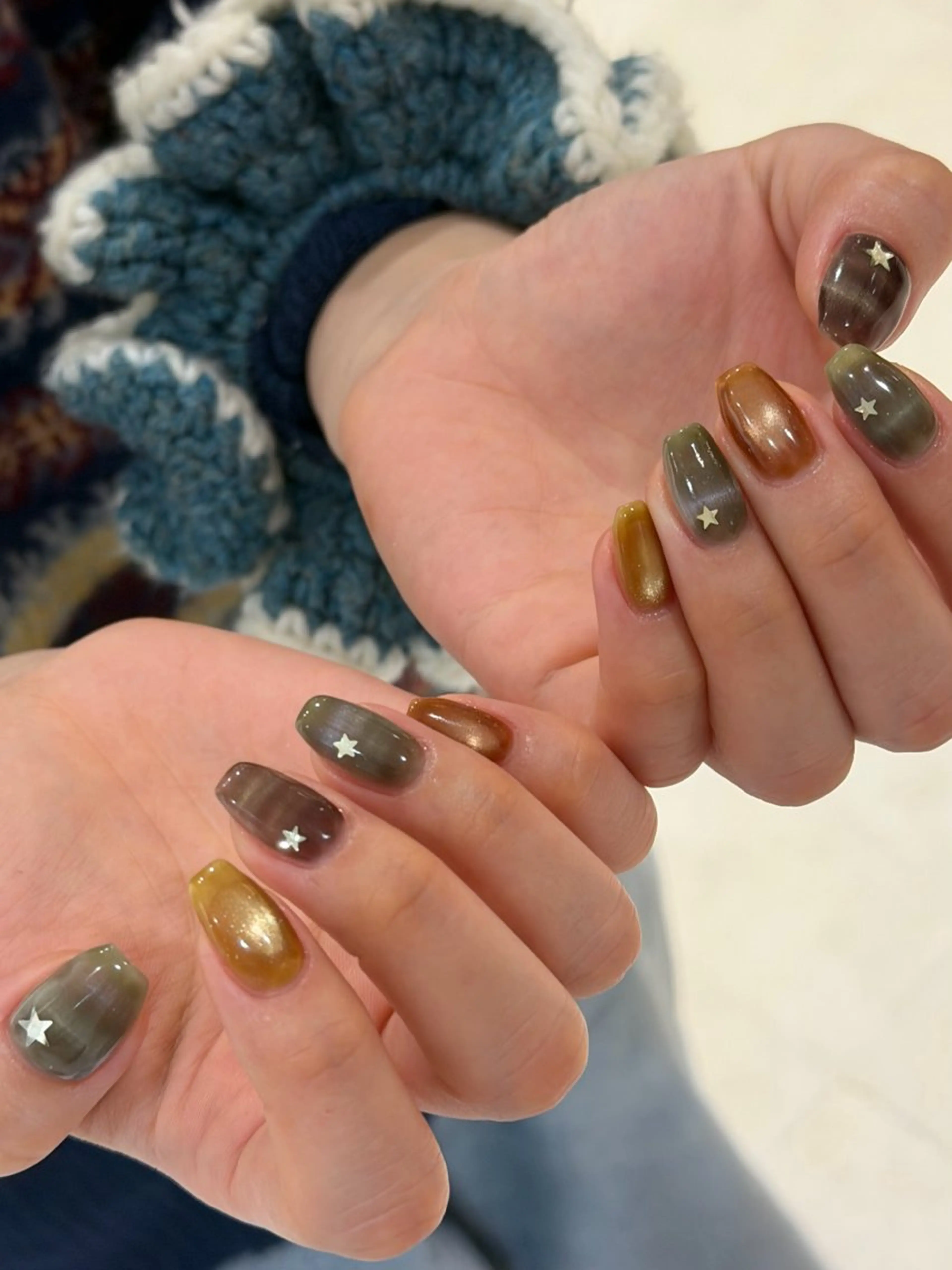 ネイル ボーダー ハンドネイル eri premiereのネイルデザイン