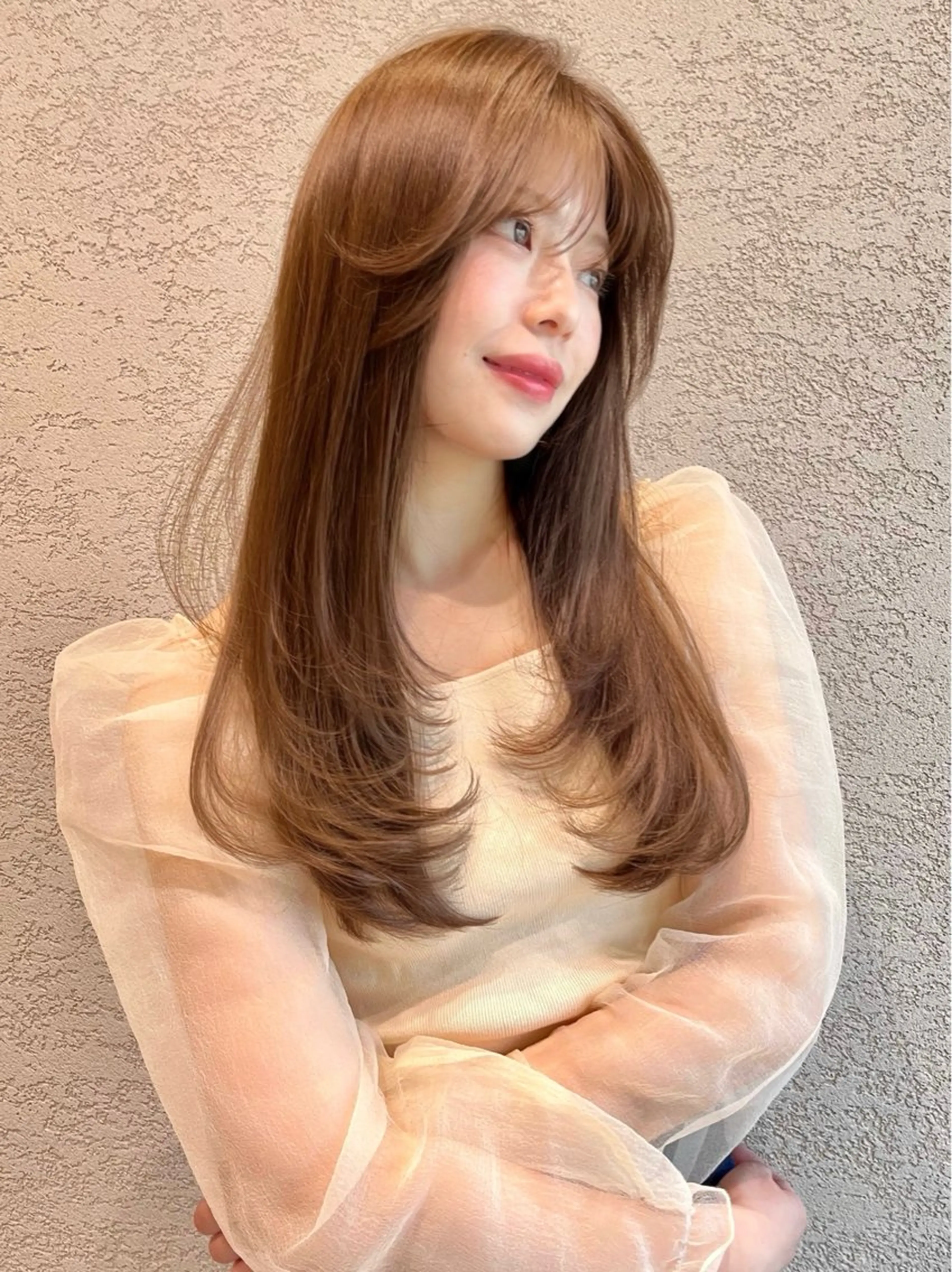 ロング カラー 透明感カラー🤎 中川智帆のヘアスタイル