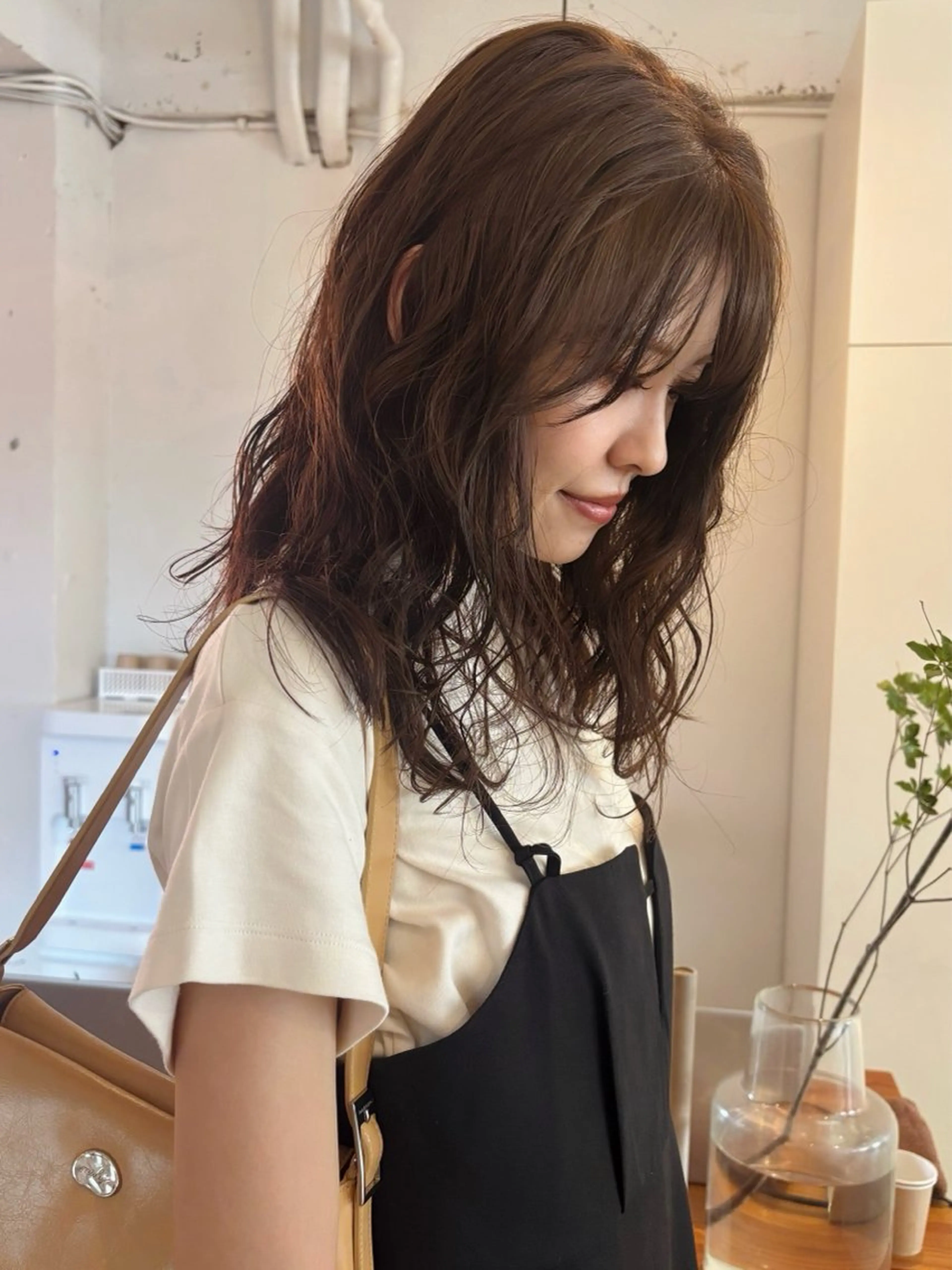 セミロング ヘアカラー トリートメント 🍑透明感hair ・NENE🍑のヘアスタイル