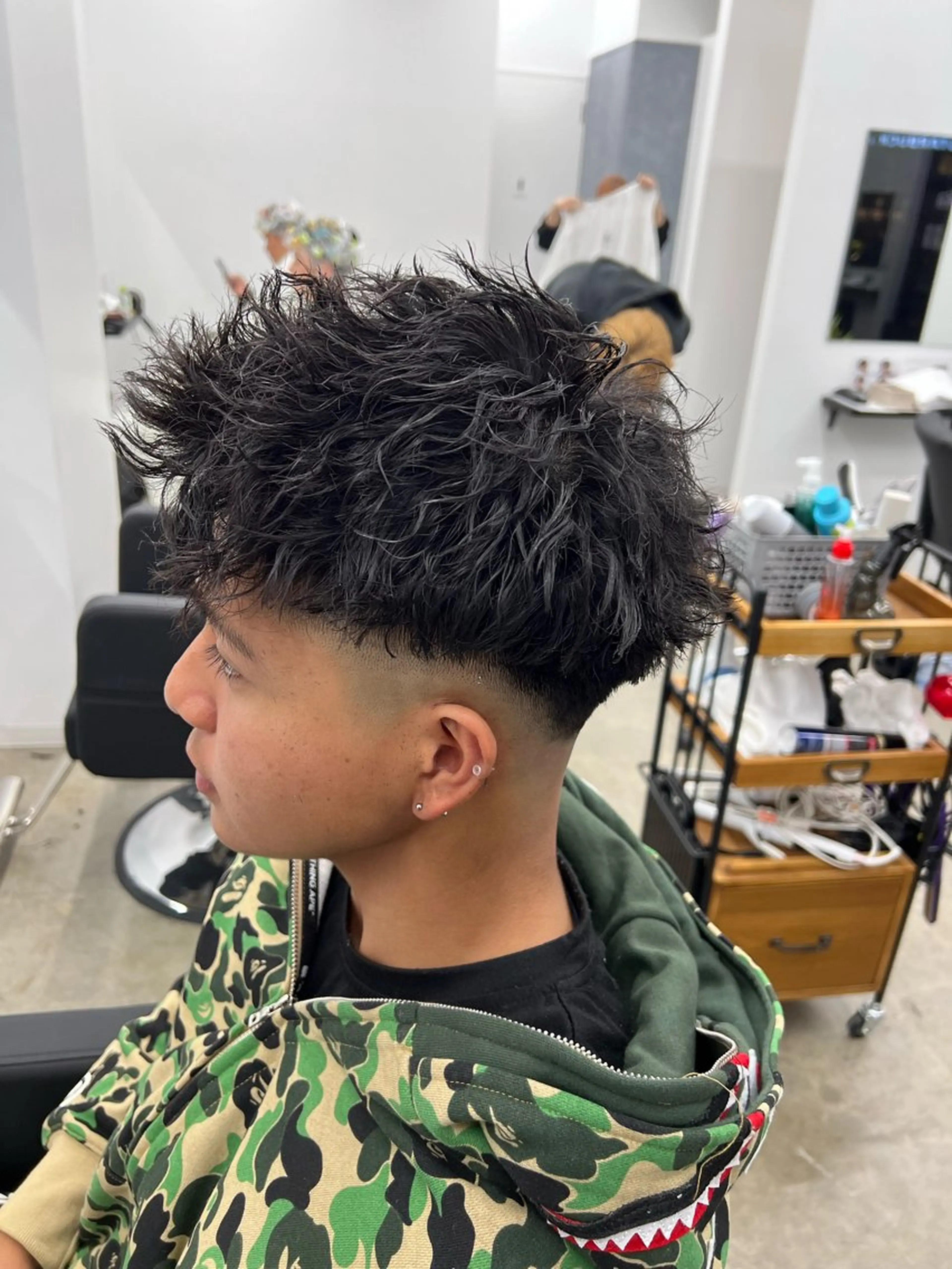 ショート パーマ メンズ カット パーマ メンズ特化美容師 井上大輔のヘアスタイル