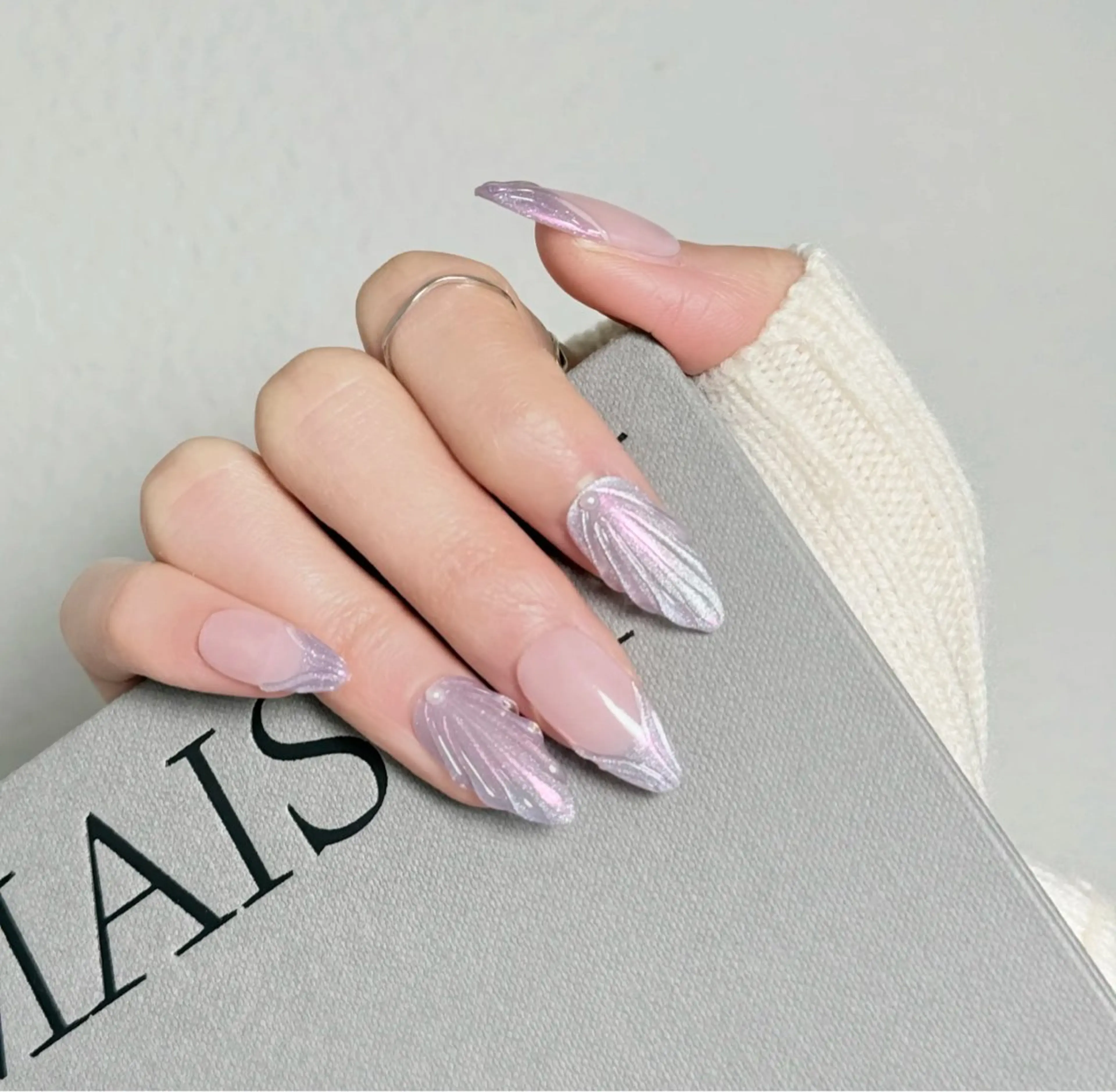 ネイル フットネイル フレンチネイル グラデーション ハート 韓国ネイル ハンドネイル Lynn_ Nailのネイルデザイン