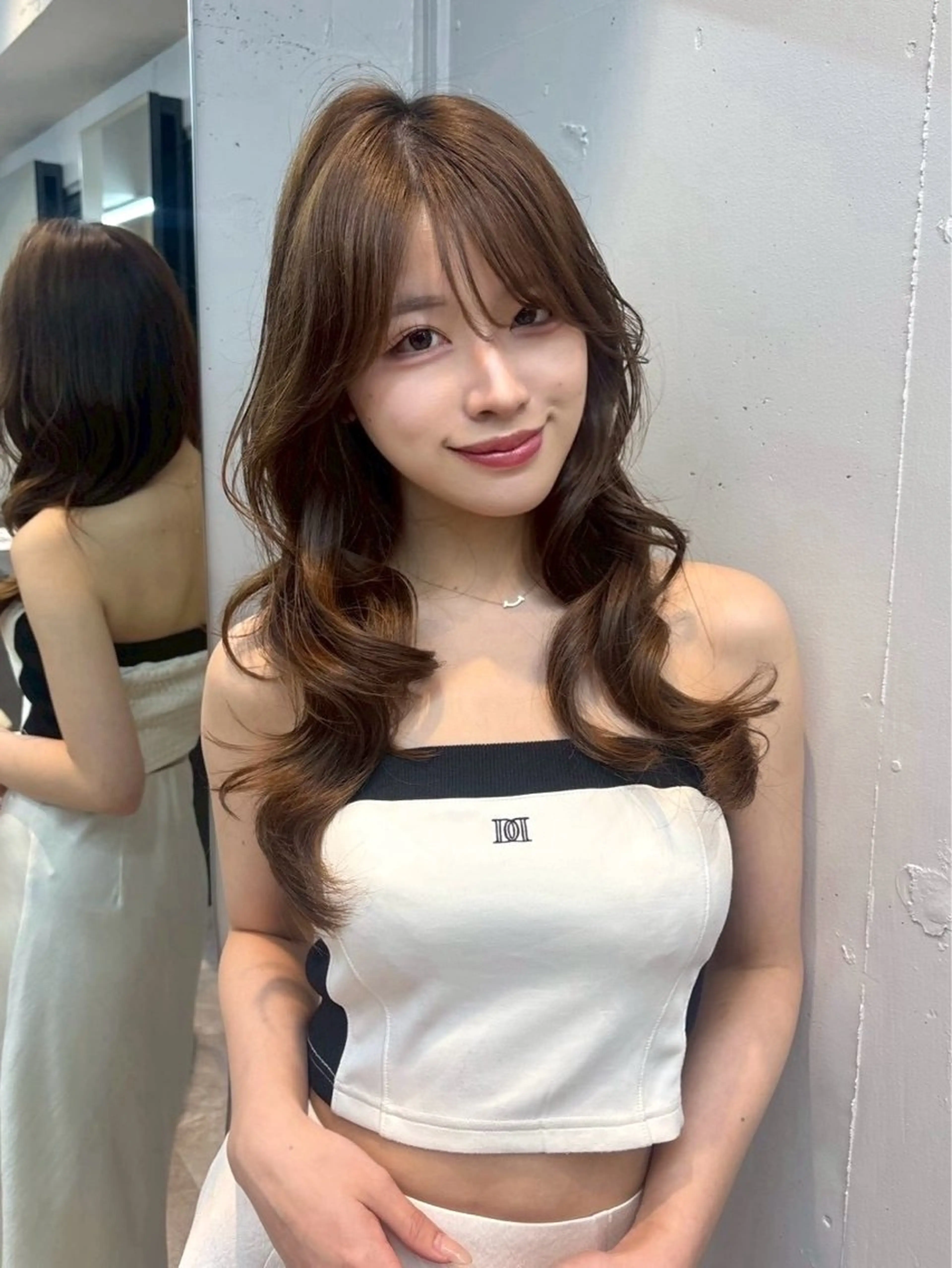 ロング レイヤーカット カット ヘアカラー トリートメント 韓国ヘア🎀 /♡𝓝𝓸𝓪♡のヘアスタイル