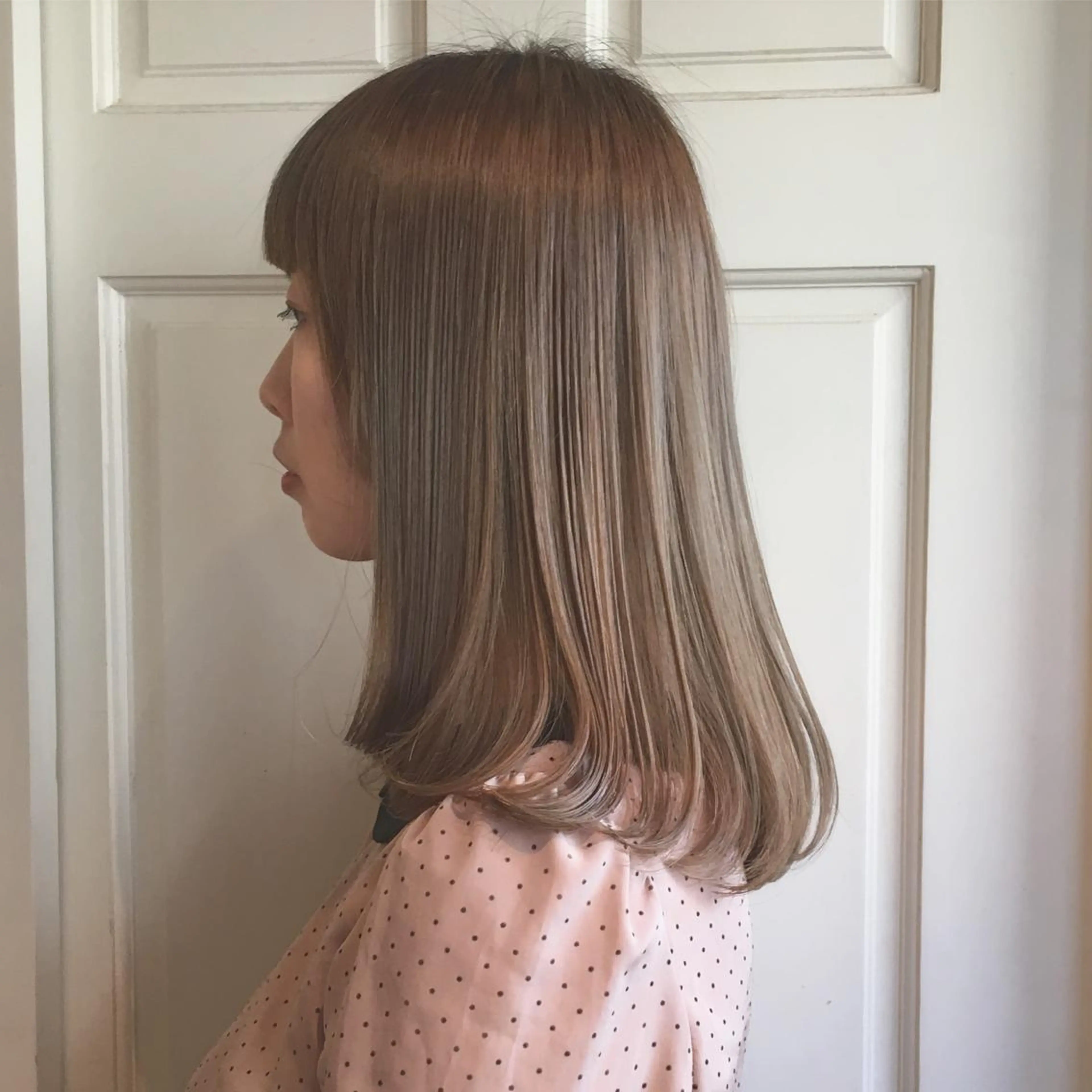 セミロング 🌸ハイトーン 新田　廉 🌸のヘアスタイル