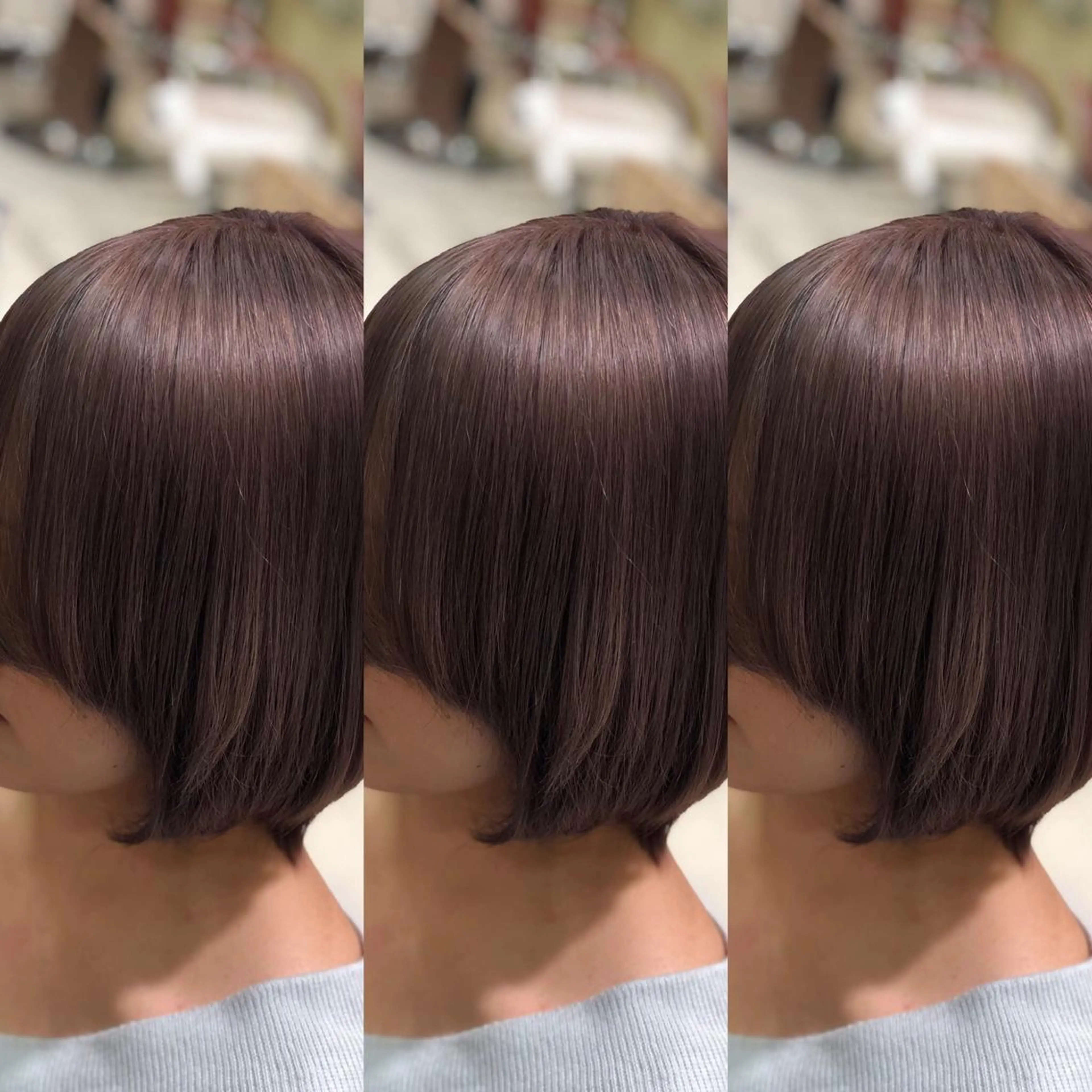 ミディアム カット ヘアカラー Y Uのヘアスタイル