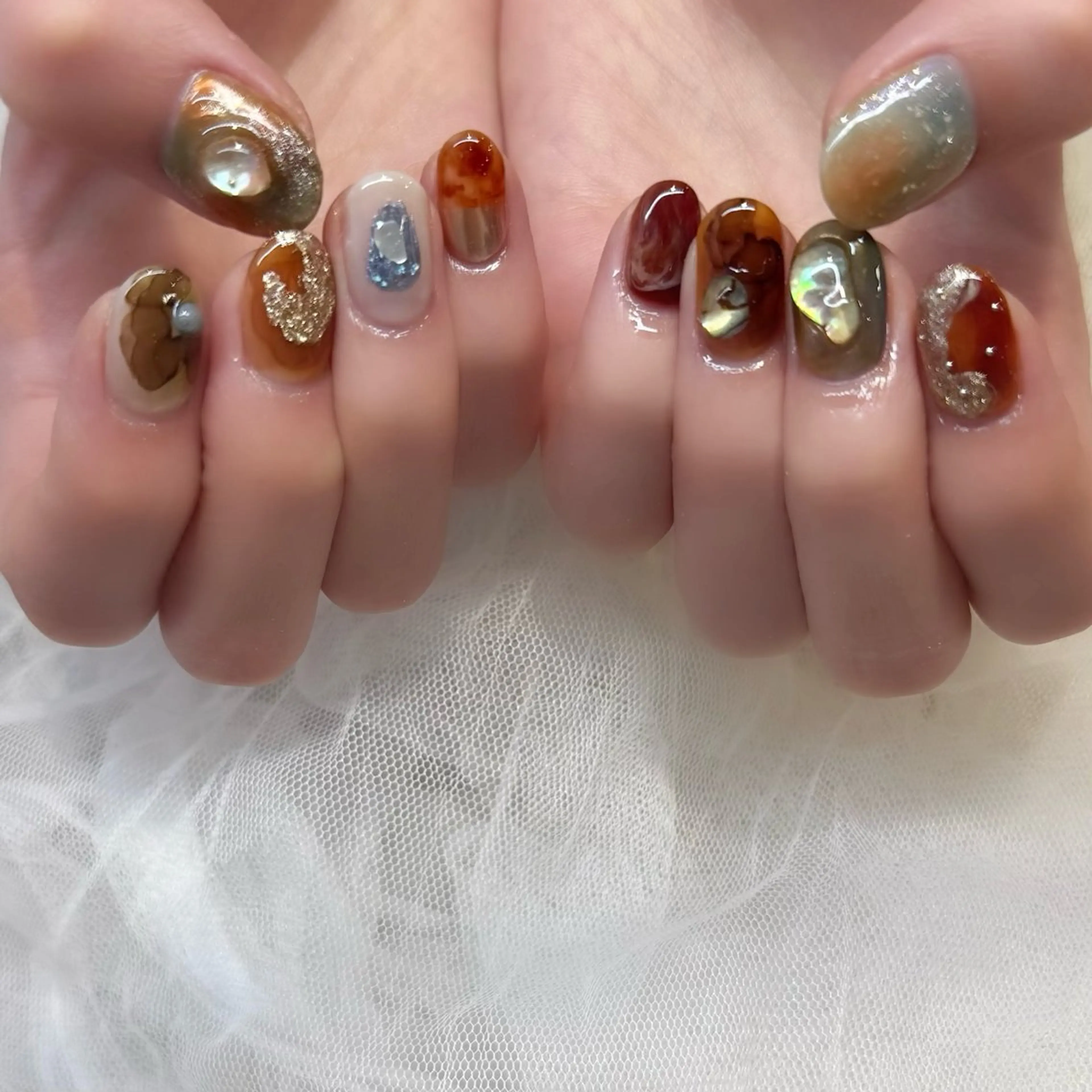 ネイル ハンドネイル 新井 ひなののネイルデザイン