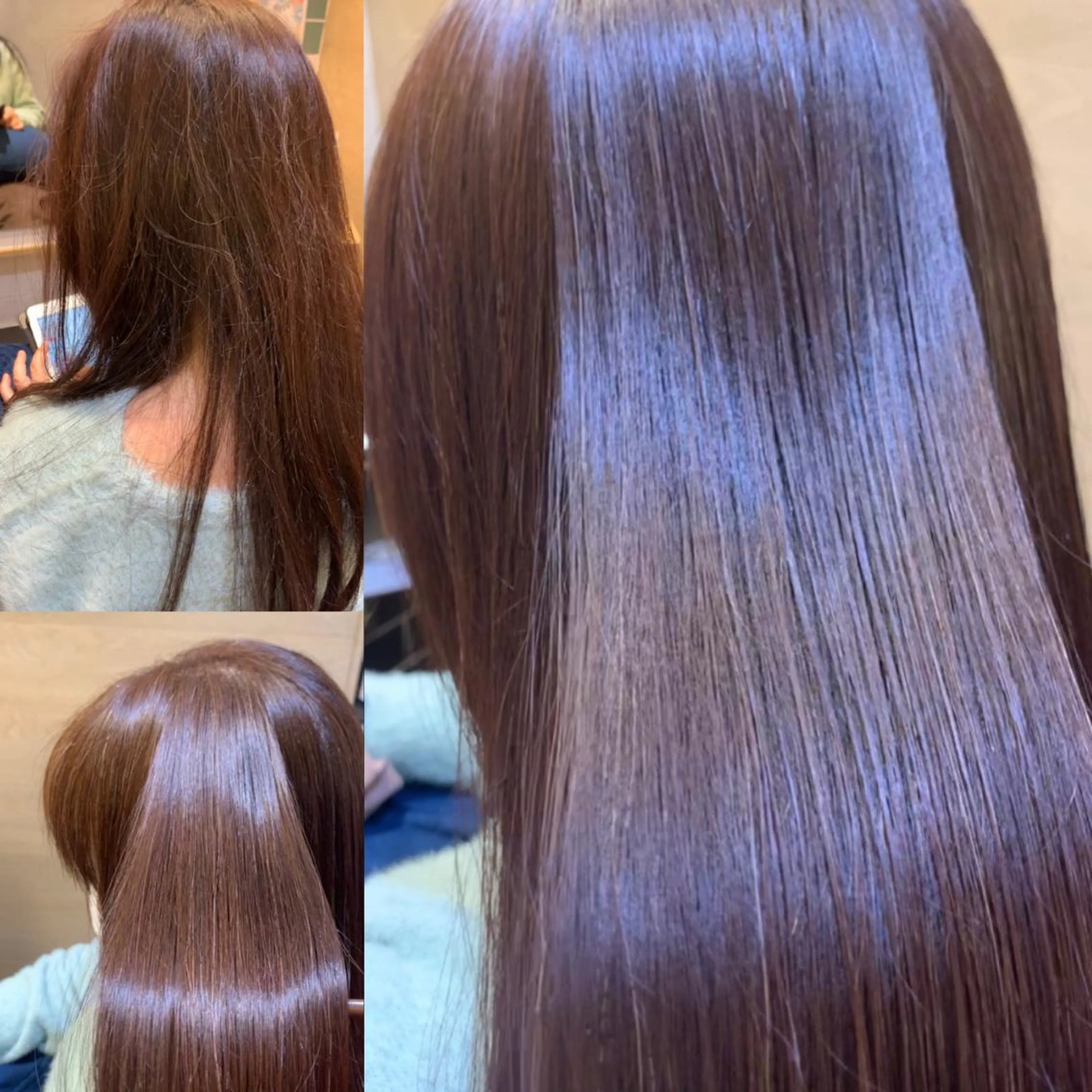 ロング パーマ くせ毛 髪質改善 小顔カット 縮毛矯正 トリートメント ☘️40代からの縮毛 矯正☘️広田　諒のヘアスタイル