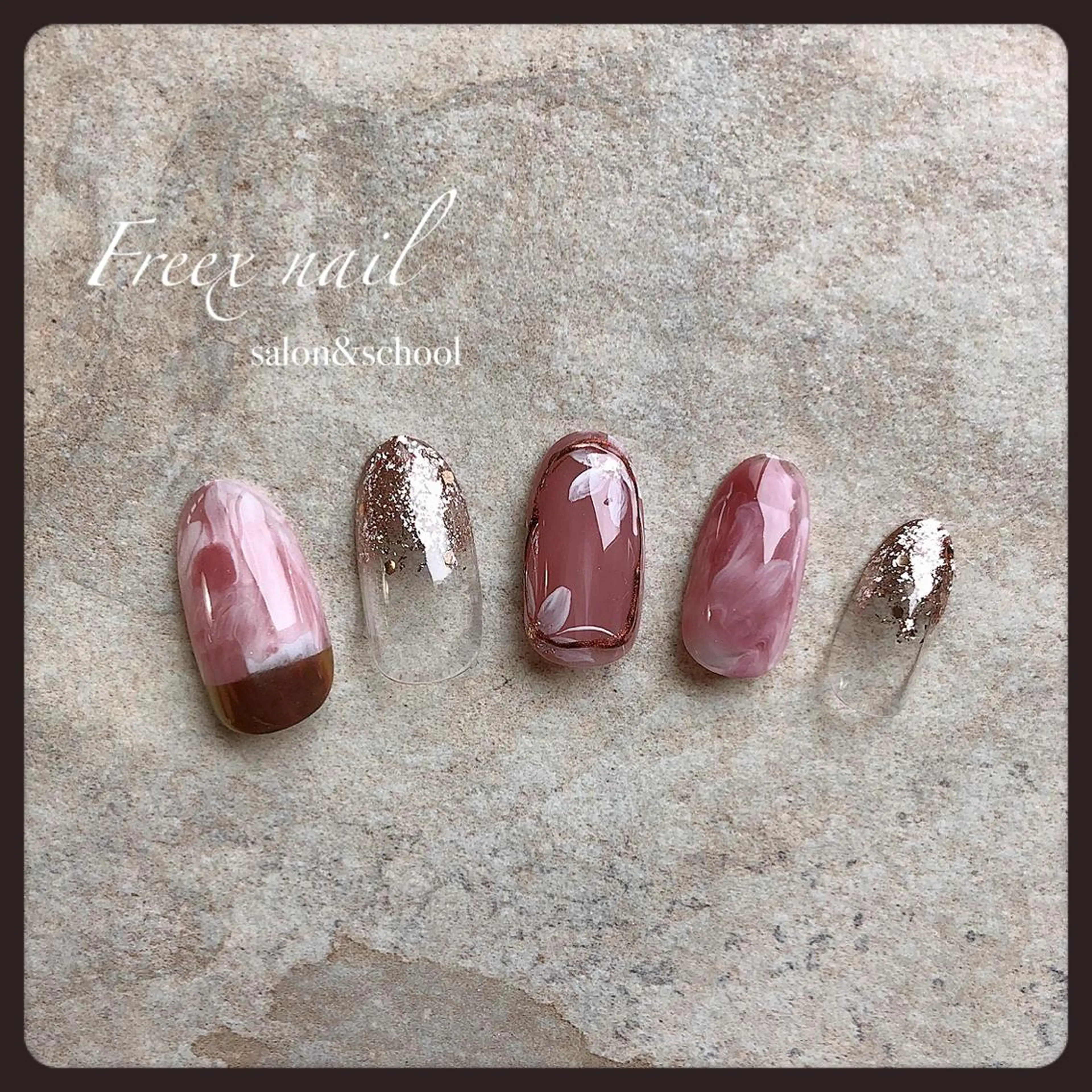 ネイル フラワーネイル ハンドネイル ハンドケア freex nail /ニュアンス/個性派のネイルデザイン