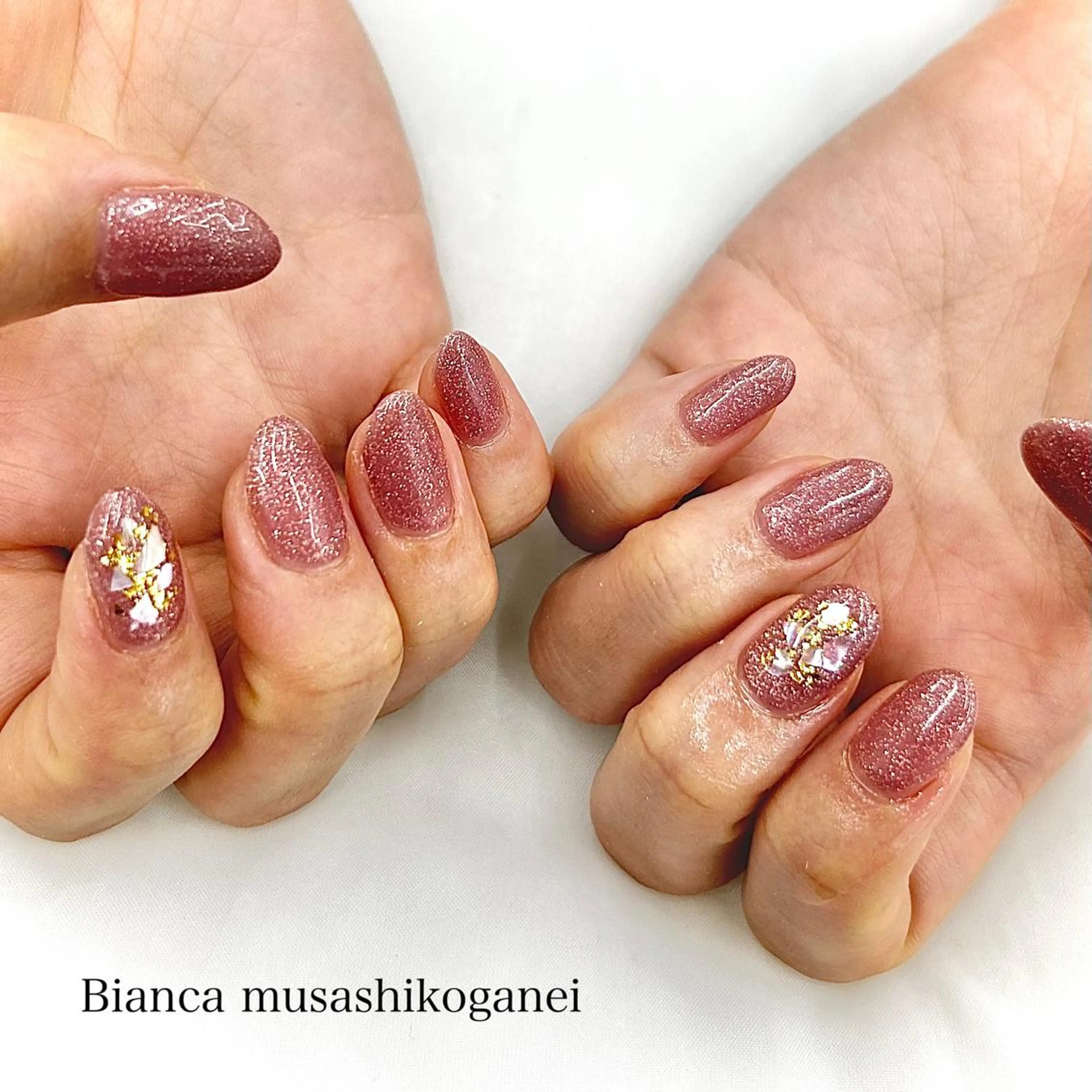 ネイル キラキラネイル Bianca 武蔵小金井　ほしののネイルデザイン