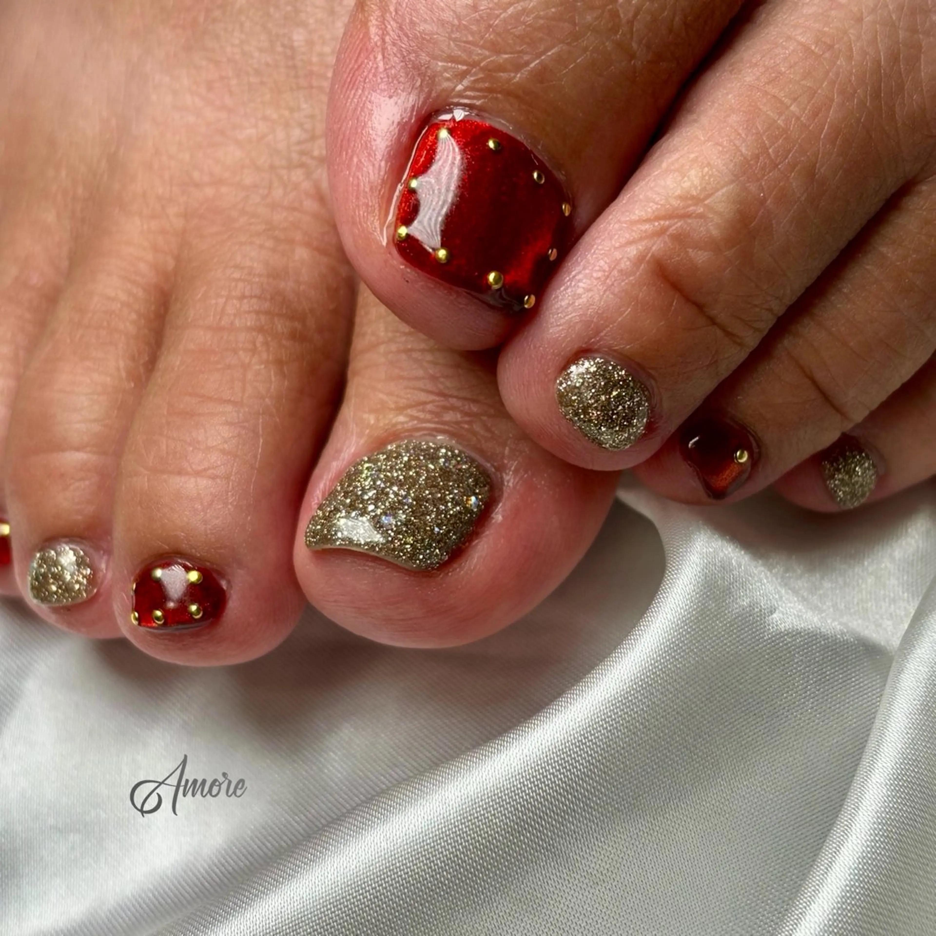 ネイル ジェルネイル キラキラネイル 韓国ネイル マグネットネイル パラジェル You kyehwaのネイルデザイン