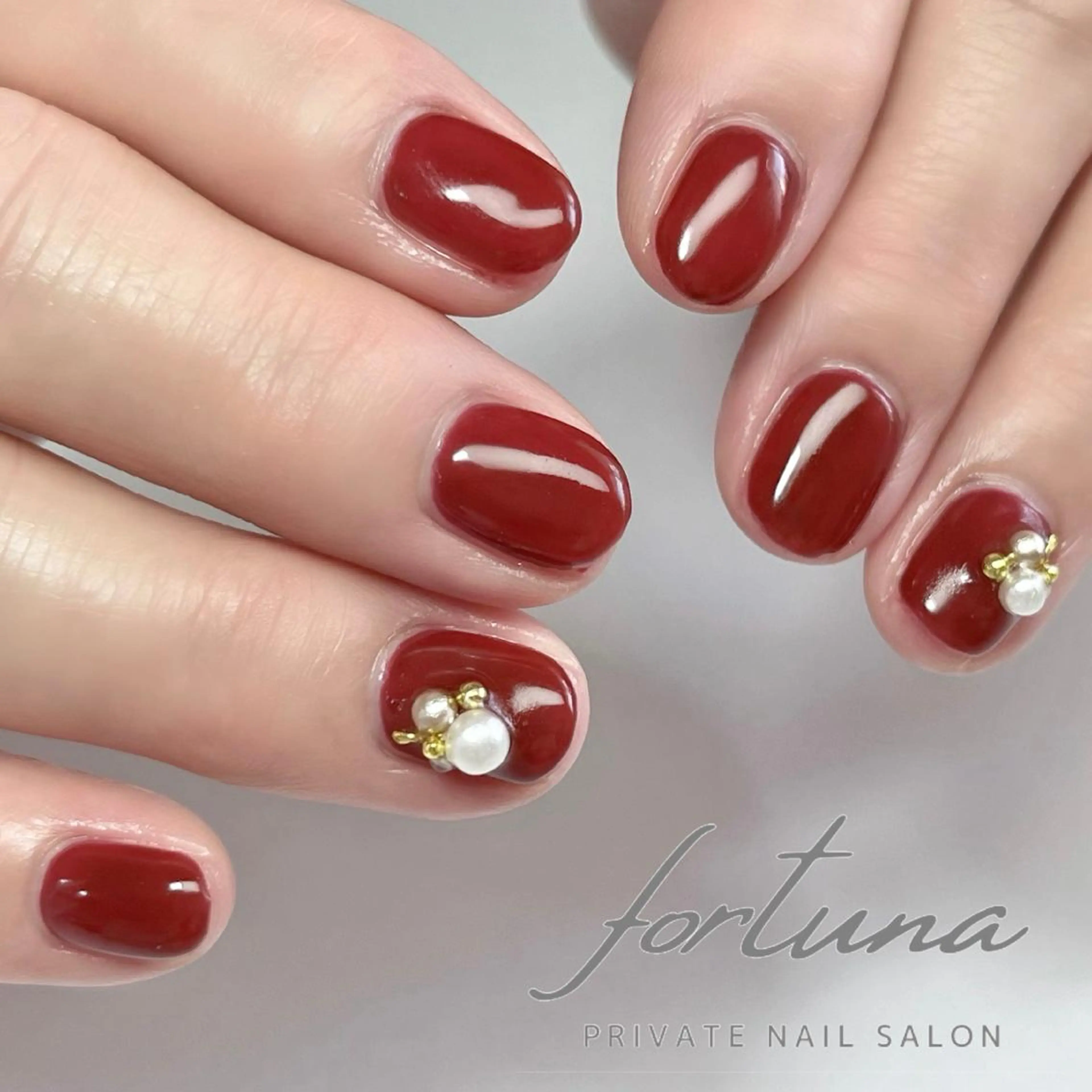 ネイル ジェルネイル ワンカラーネイル パラジェル ハンドネイル fortuna 武藤裕美のネイルデザイン