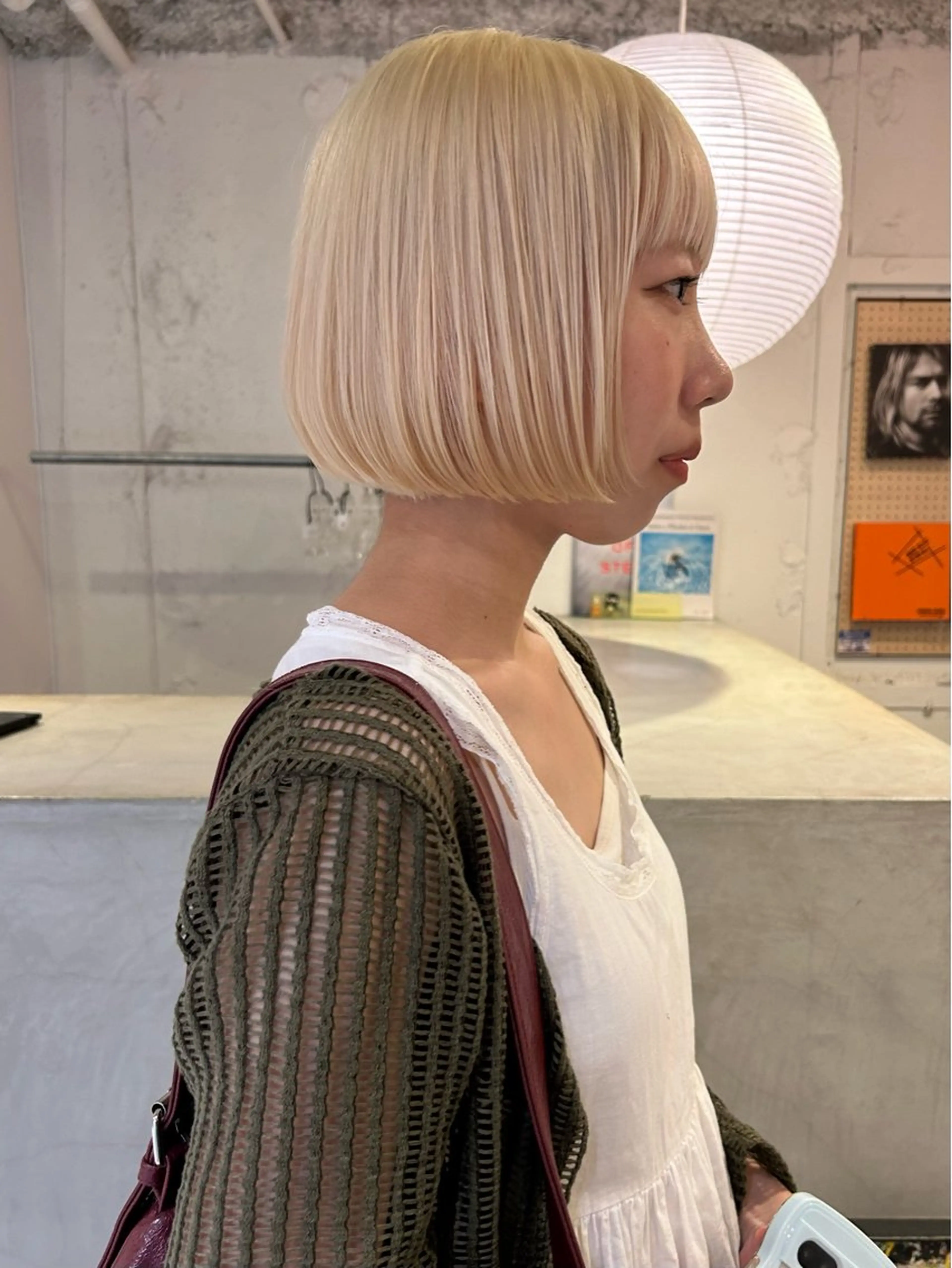 ショート カラー ブロンド ボブ カット ヘアカラー トリートメント 村上雅人 ナチュラルモードのヘアスタイル