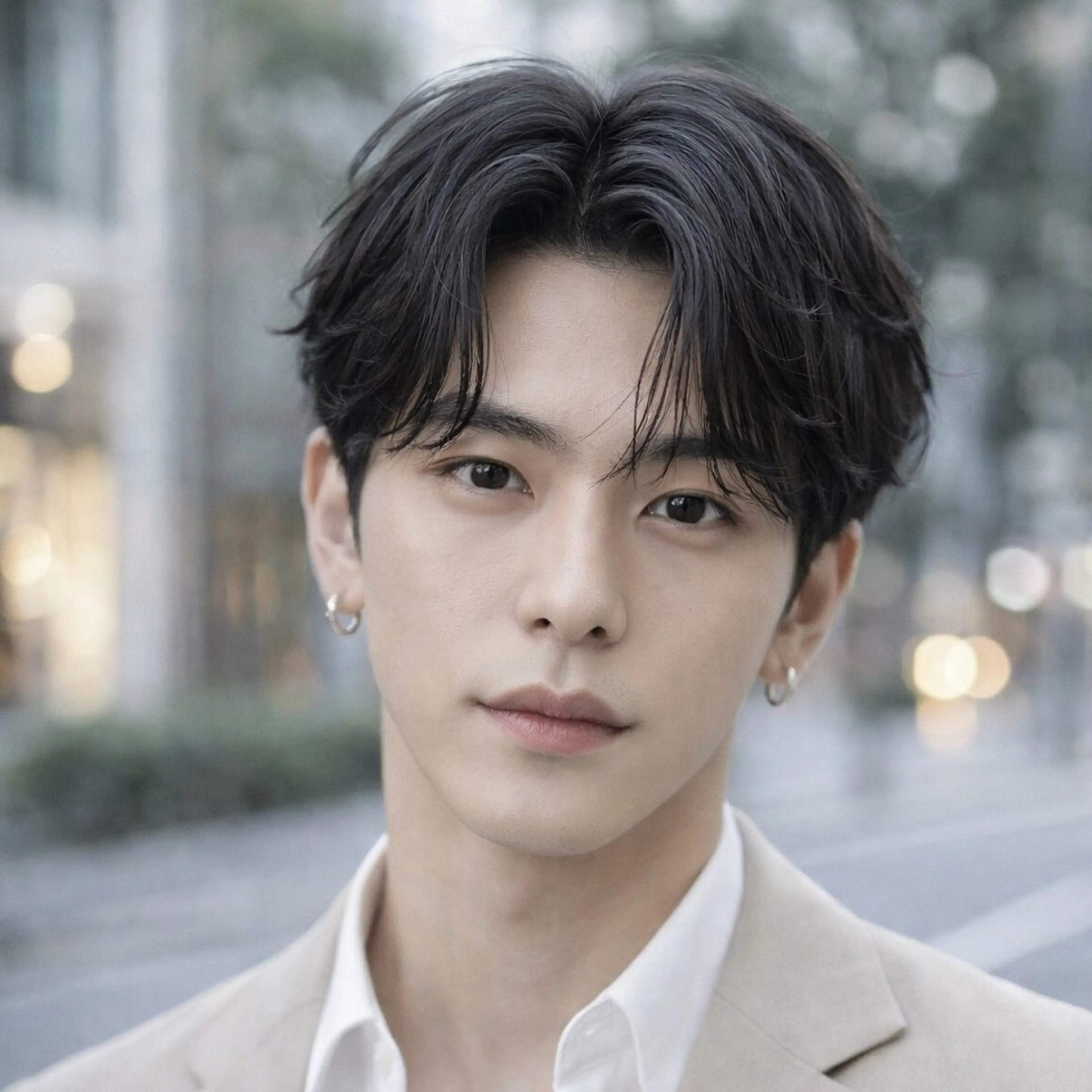 メンズ カット パーマ シャドウ/フェザー ニュアンスヘアメンズのヘアスタイル