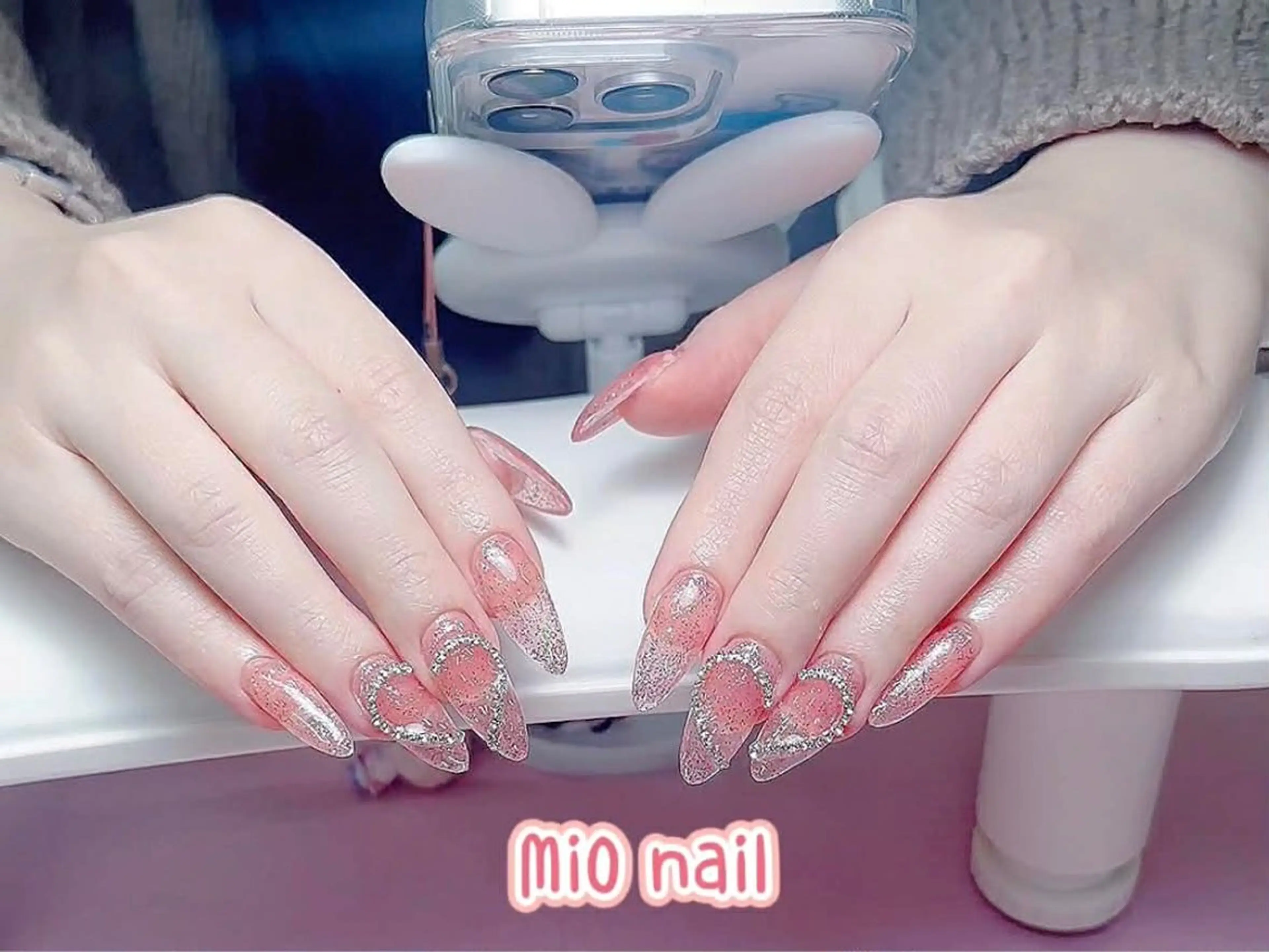 ネイル ジェルネイル 韓国ネイル 持ち込み オフィスネイル ワンホンネイル MiO nailのネイルデザイン