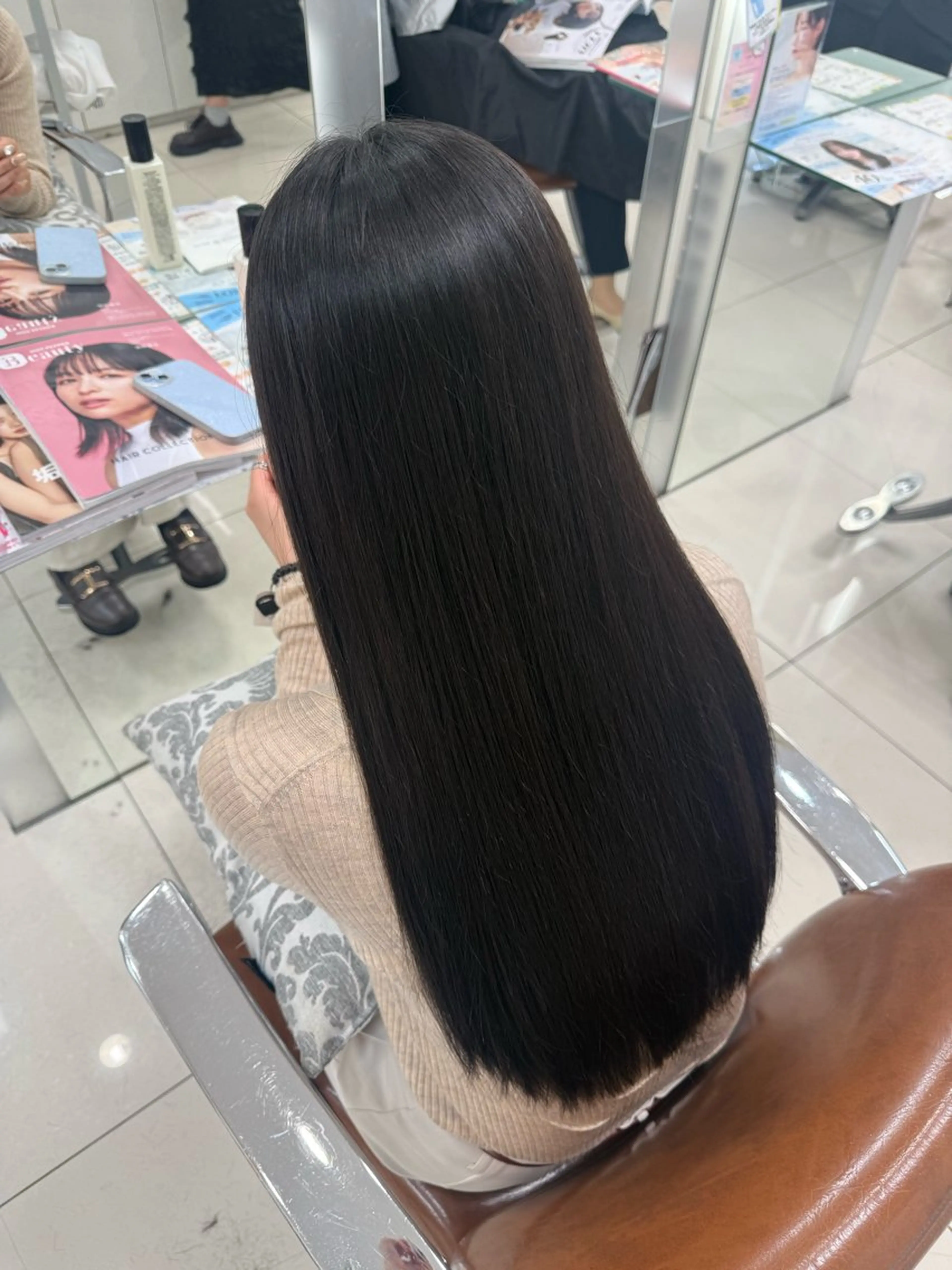 ロング トリートメント トリートメント ヘッドスパ 暖色カラー‪🩷 アレンジ/ｱｽﾅのヘアスタイル