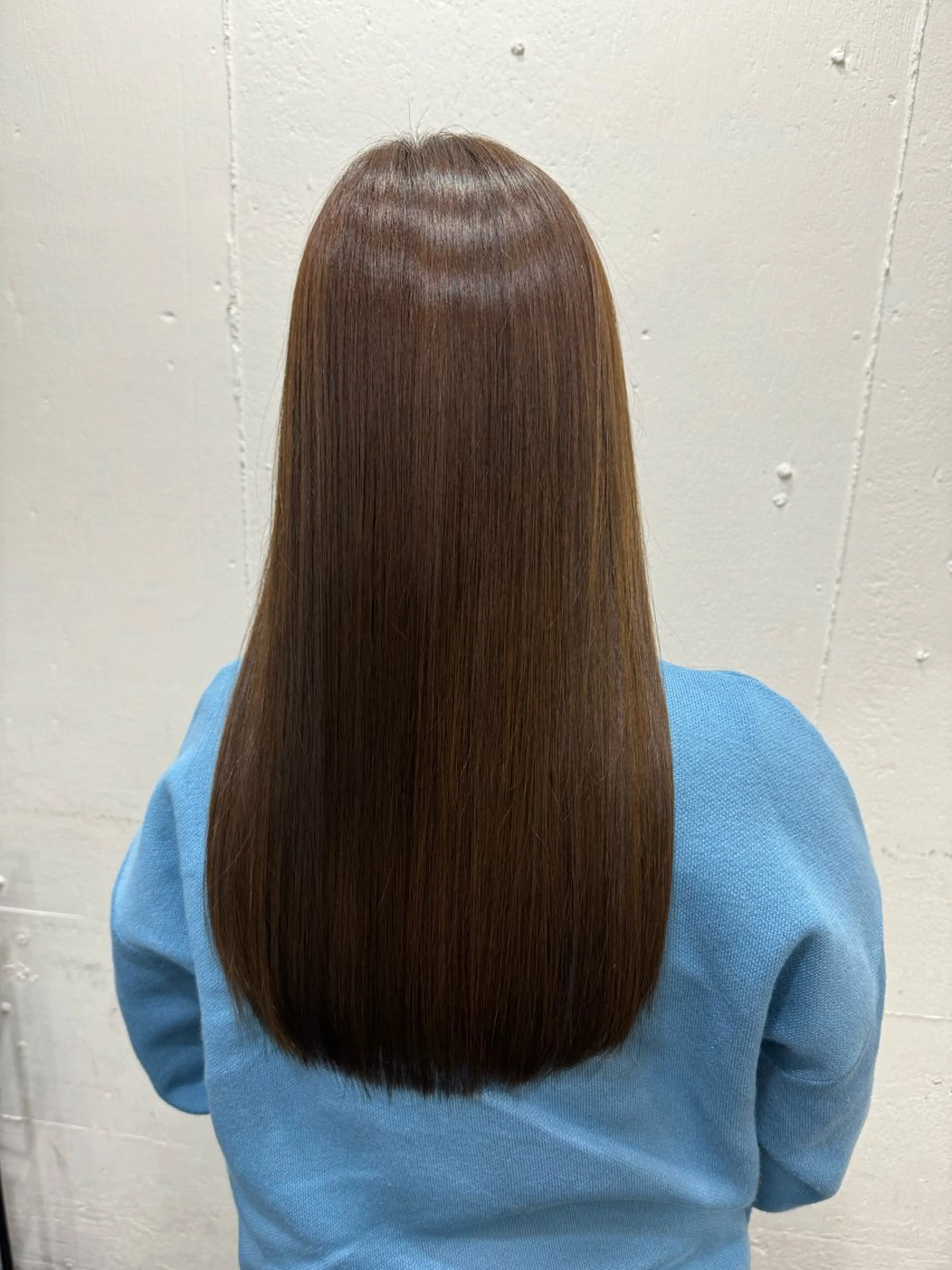 ロング 髪質改善 カット ヘアカラー トリートメント 難波 茜のヘアスタイル