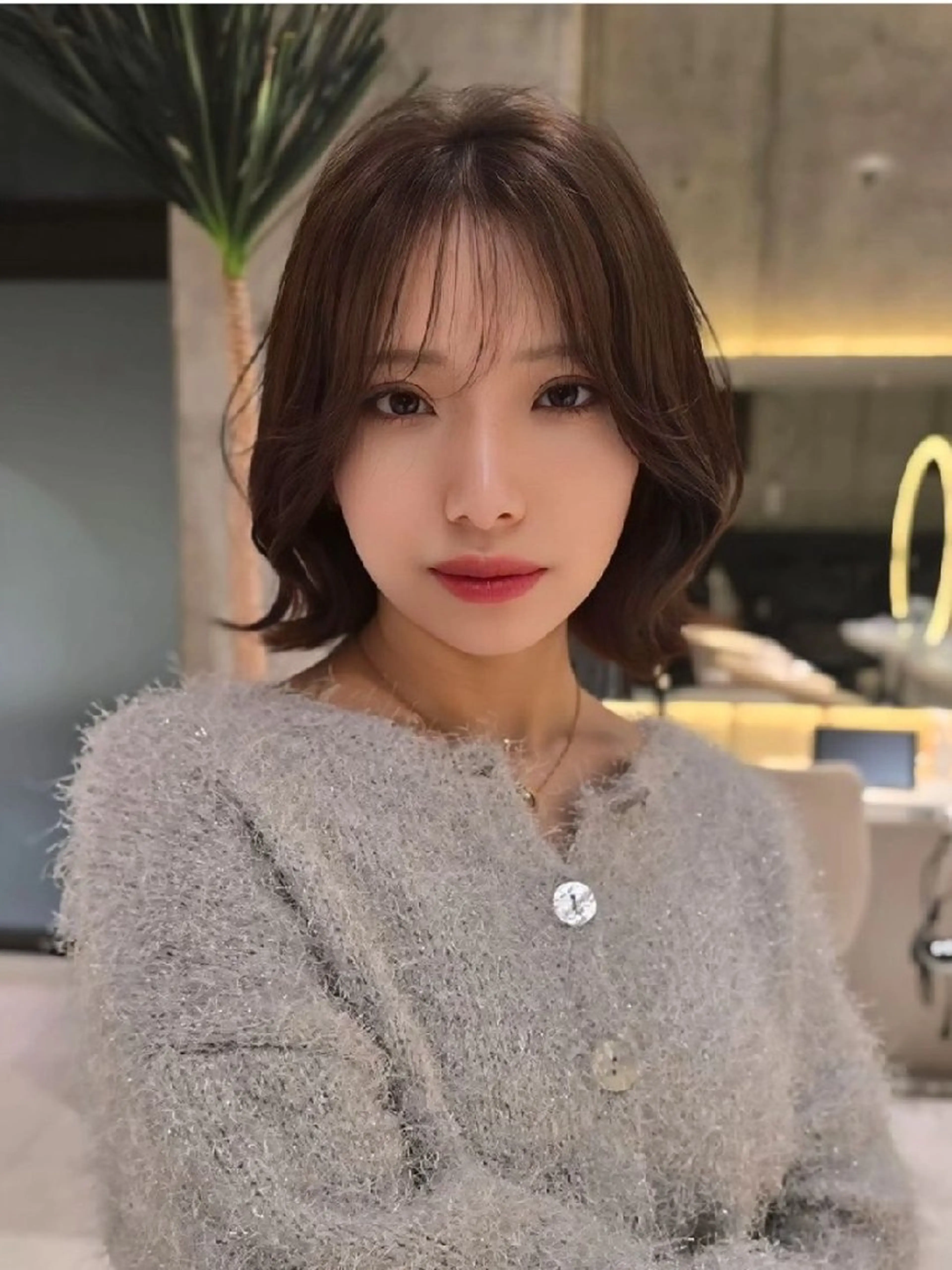 ショート ヘアアレンジ カラー ブラウンカラー ボブ くびれヘア 韓国風ヘア ✨レイヤー/韓国 /✨ヘア山下　遥のヘアスタイル