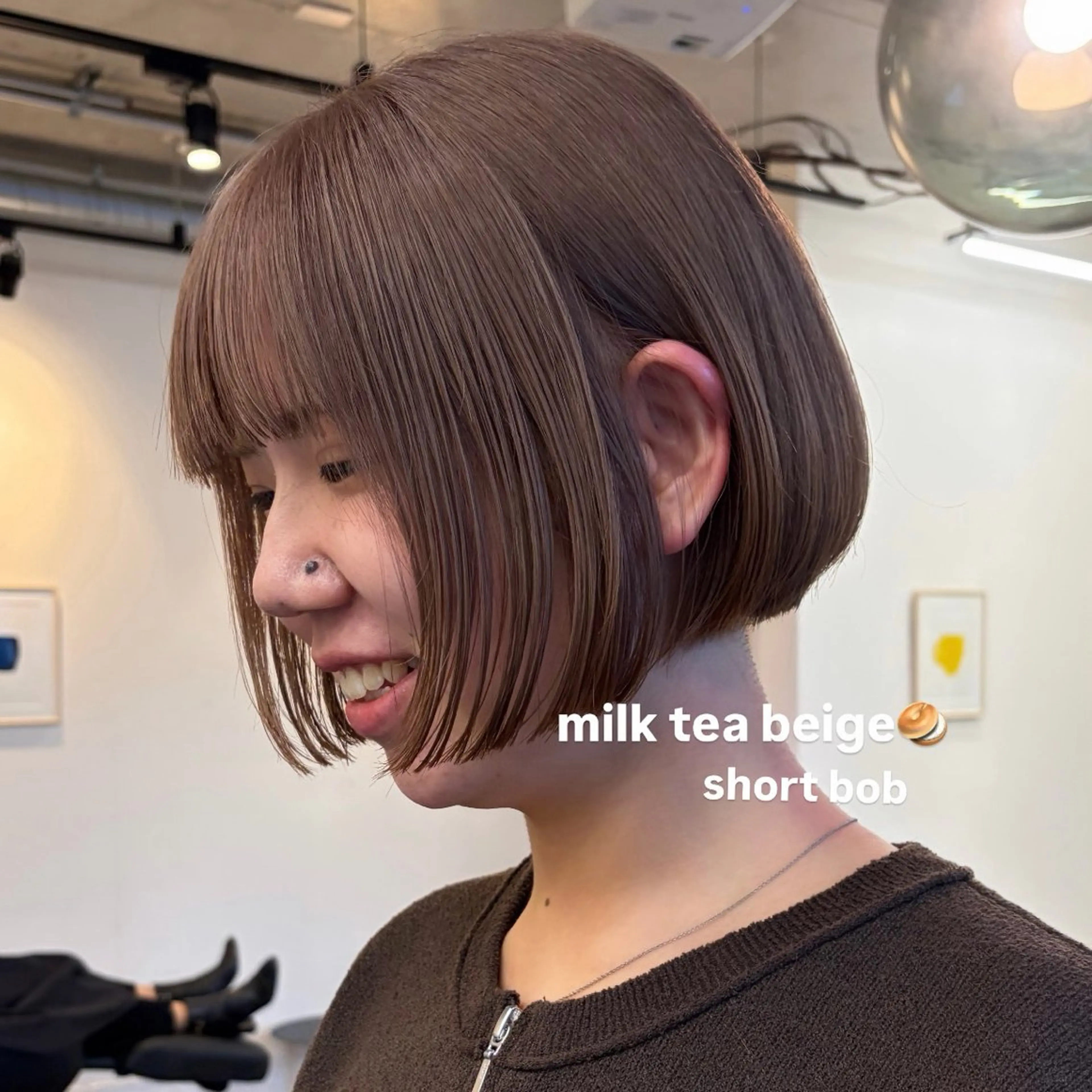 ショート カラー カット ヘアカラー トリートメント 東京 千駄ヶ谷🫧 hiyori🫧のヘアスタイル