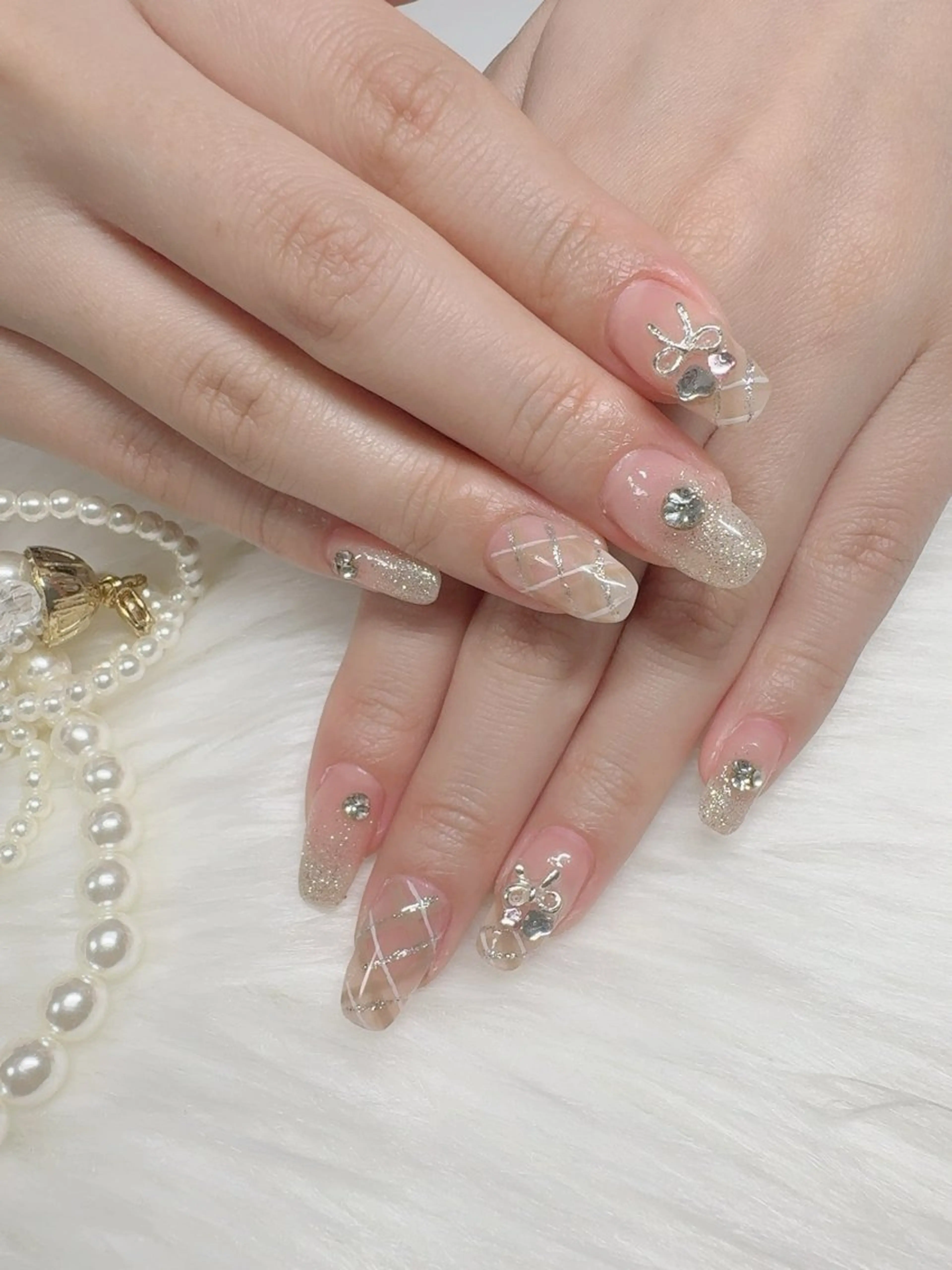 ネイル 持ち込み ハッピーネイル 蘭のネイルデザイン