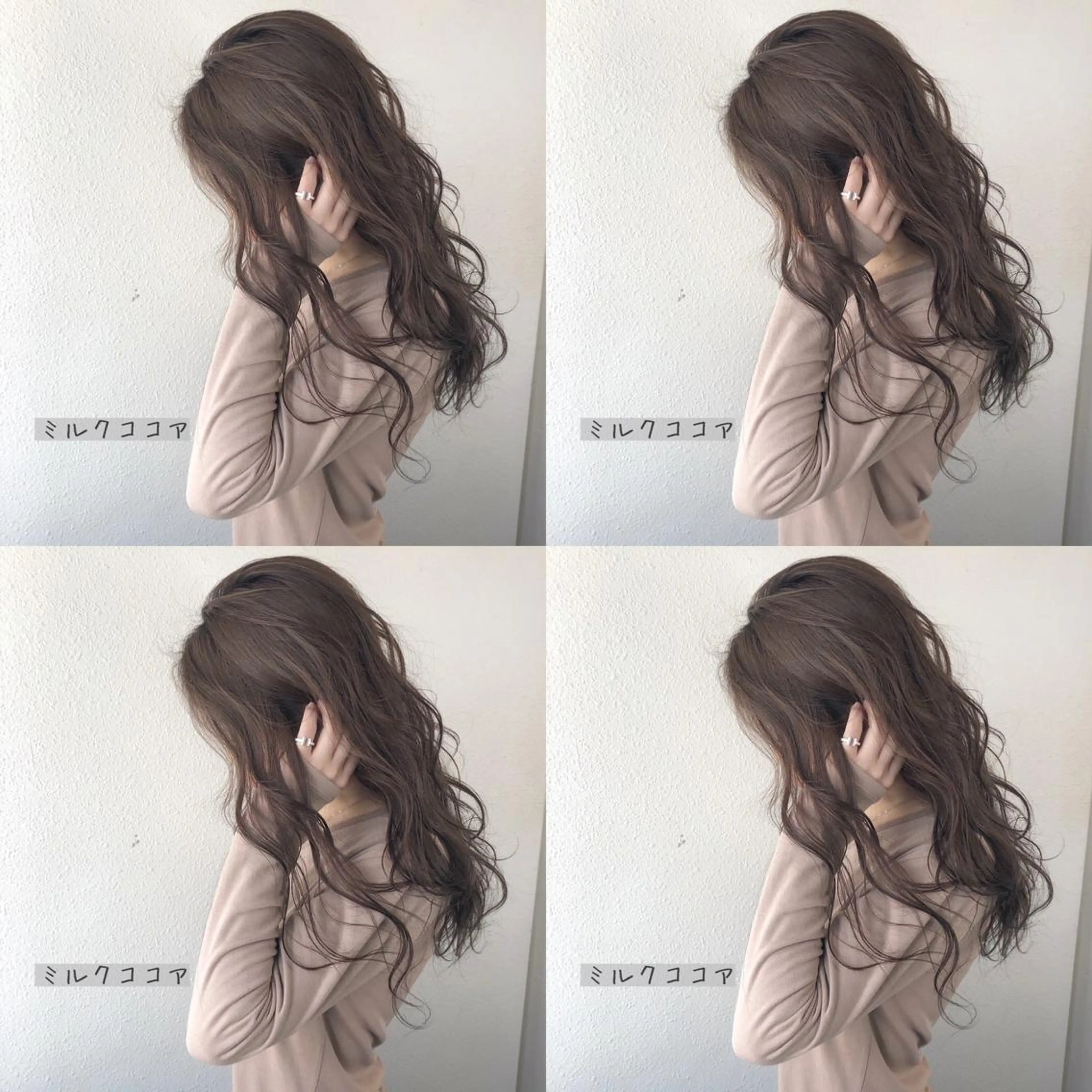 セミロング カラー ブリーチ ブリーチなしカラー あさだ しゅうたろうのヘアスタイル