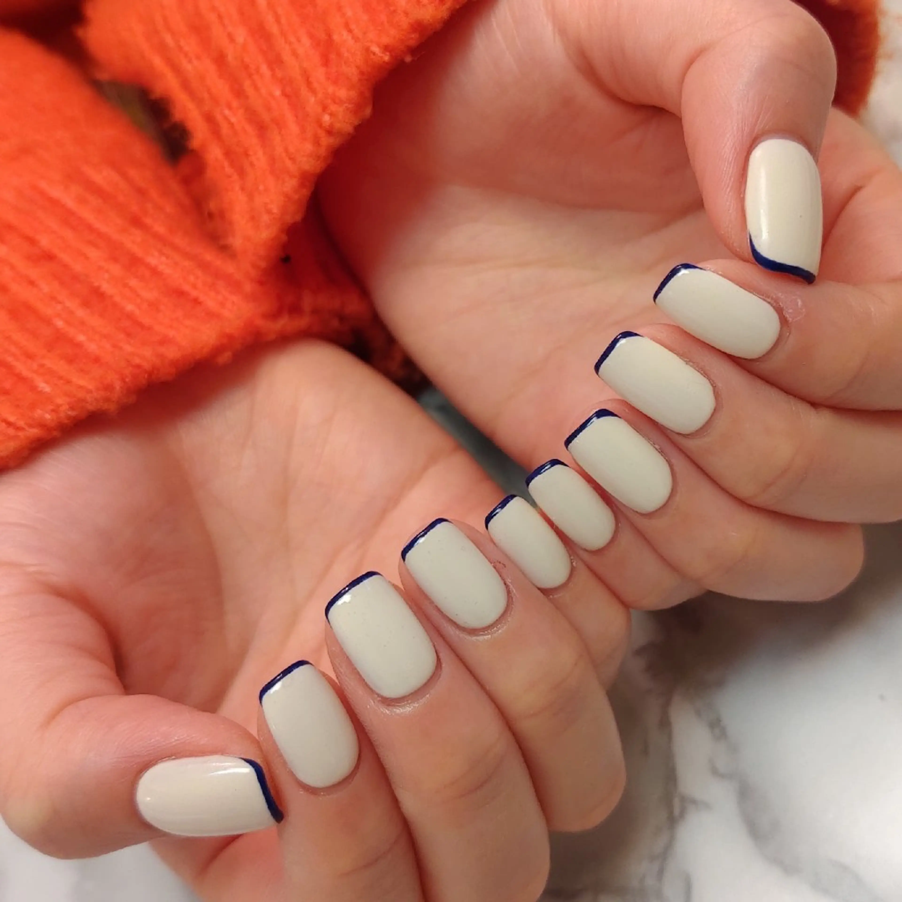 ネイル フレンチネイル ジェヌインネイル 河内のネイルデザイン