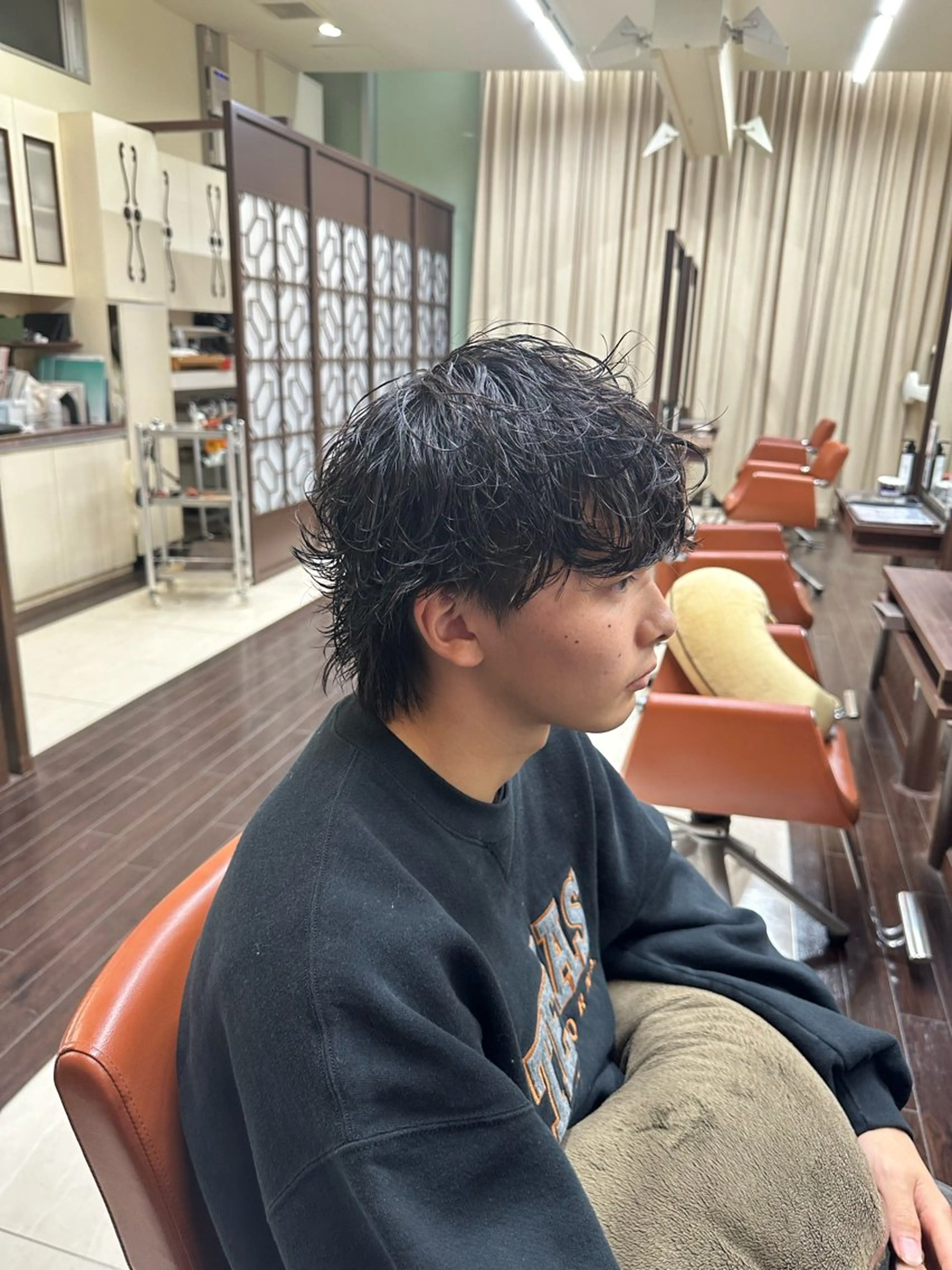 ショート カラー パーマ メンズ メンズパーマ カット パーマ ヘアセット 毎月230人担当/ メンズヘア/清和武虎のヘアスタイル