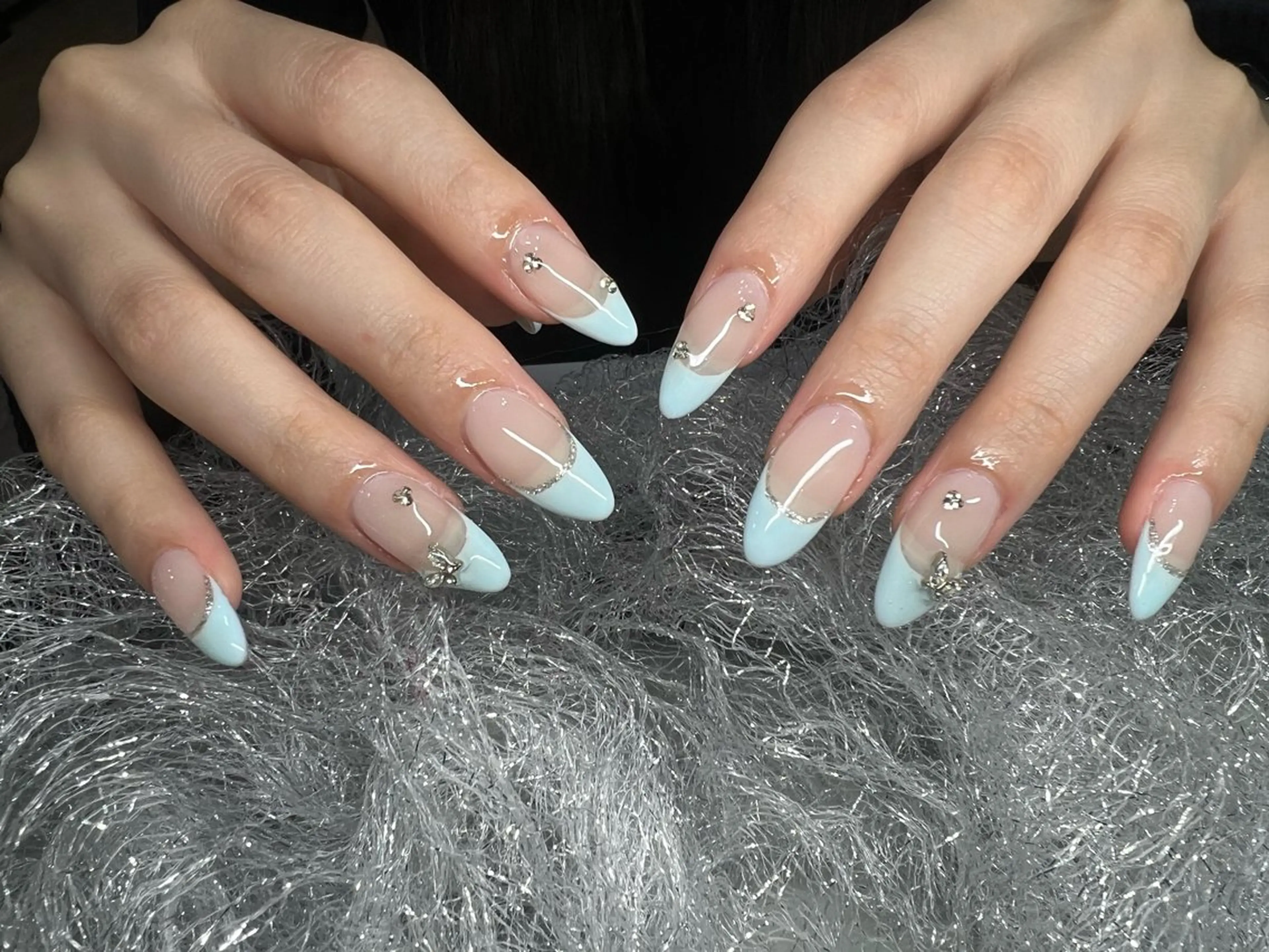 ネイル 長さ出し フットネイル フレンチネイル ジェルネイル 韓国ネイル ハンドネイル More Glam 池袋東口店のネイルデザイン